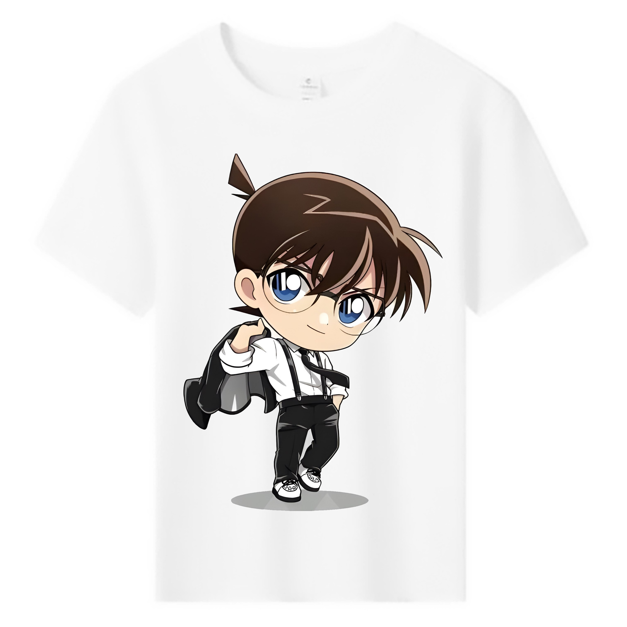 （画像用） 名探偵コナン 江戸川 コナン Detective Conan Conan Edogawa 綿100％キッズTシャツ（フロントプリント）
