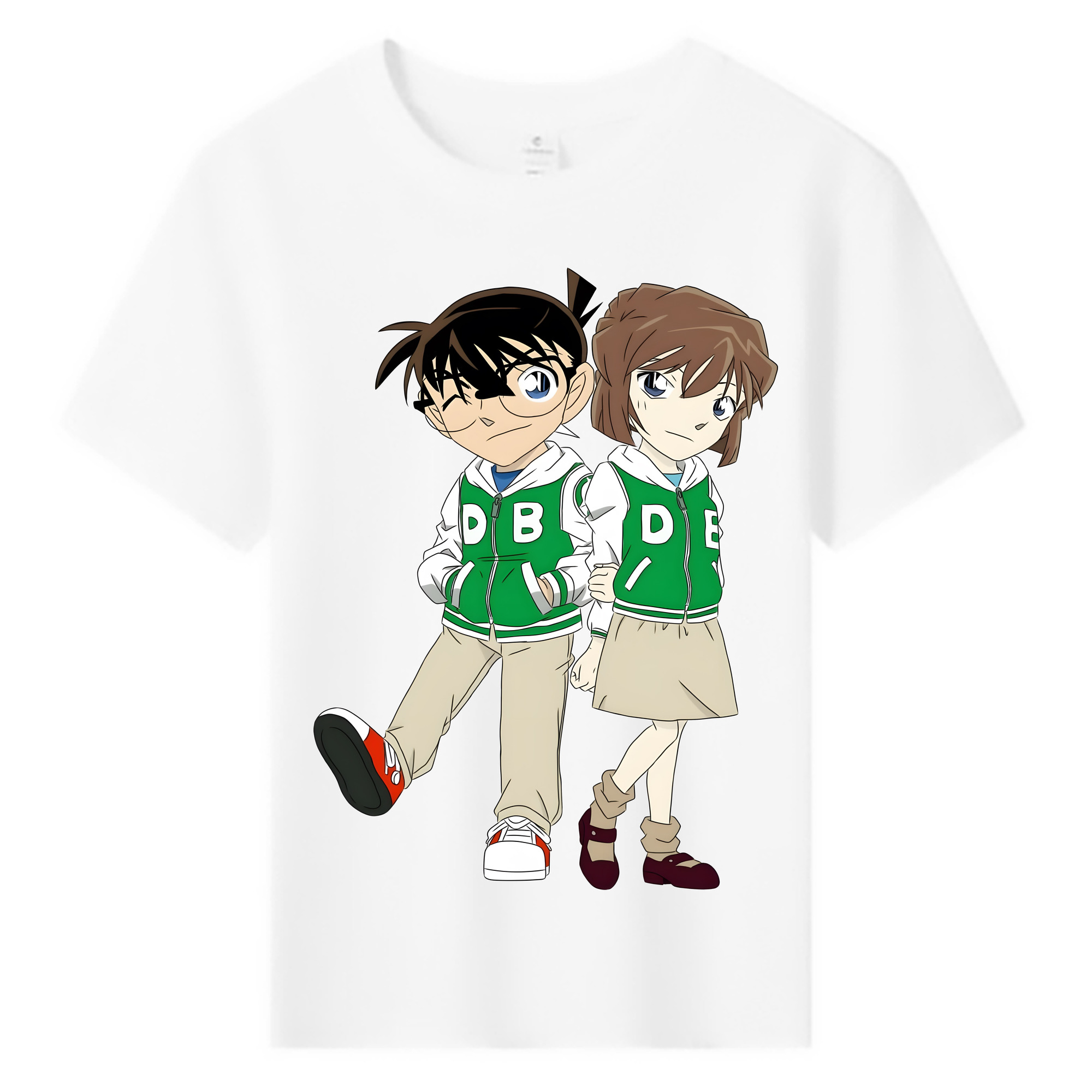 （画像用） 名探偵コナン 江戸川 コナン Detective Conan Conan Edogawa 綿100％キッズTシャツ（フロントプリント）