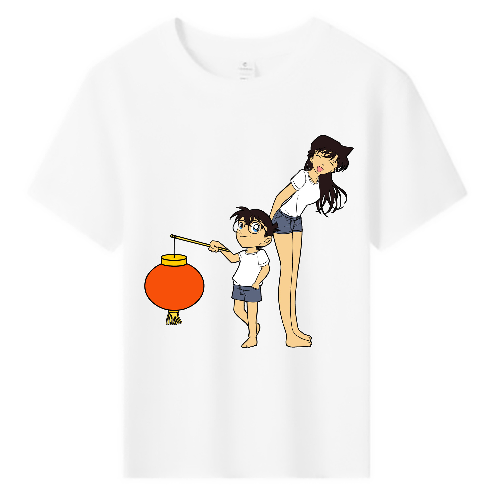 （画像用） 名探偵コナン 毛利 蘭 もうり らん、モーリ ラン Detective Conan Rachel Moore 綿100％キッズTシャツ（フロントプリント）