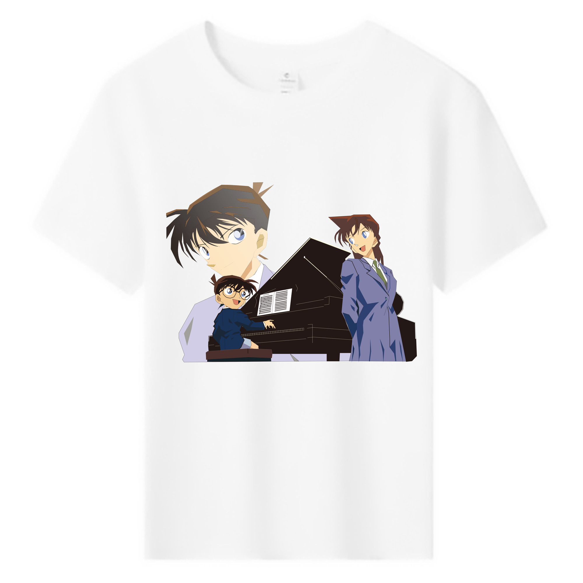 （画像用） 名探偵コナン 毛利 蘭 もうり らん、モーリ ラン Detective Conan Rachel Moore 綿100％キッズTシャツ（フロントプリント）