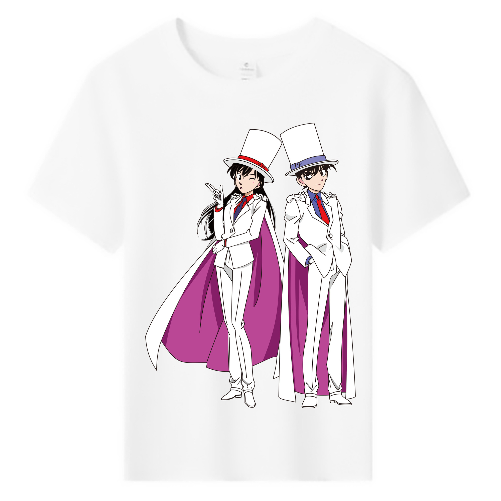 （画像用） 名探偵コナン くろば かいと Detective Conan Kuroba Kaito 綿100％キッズTシャツ（フロントプリント）