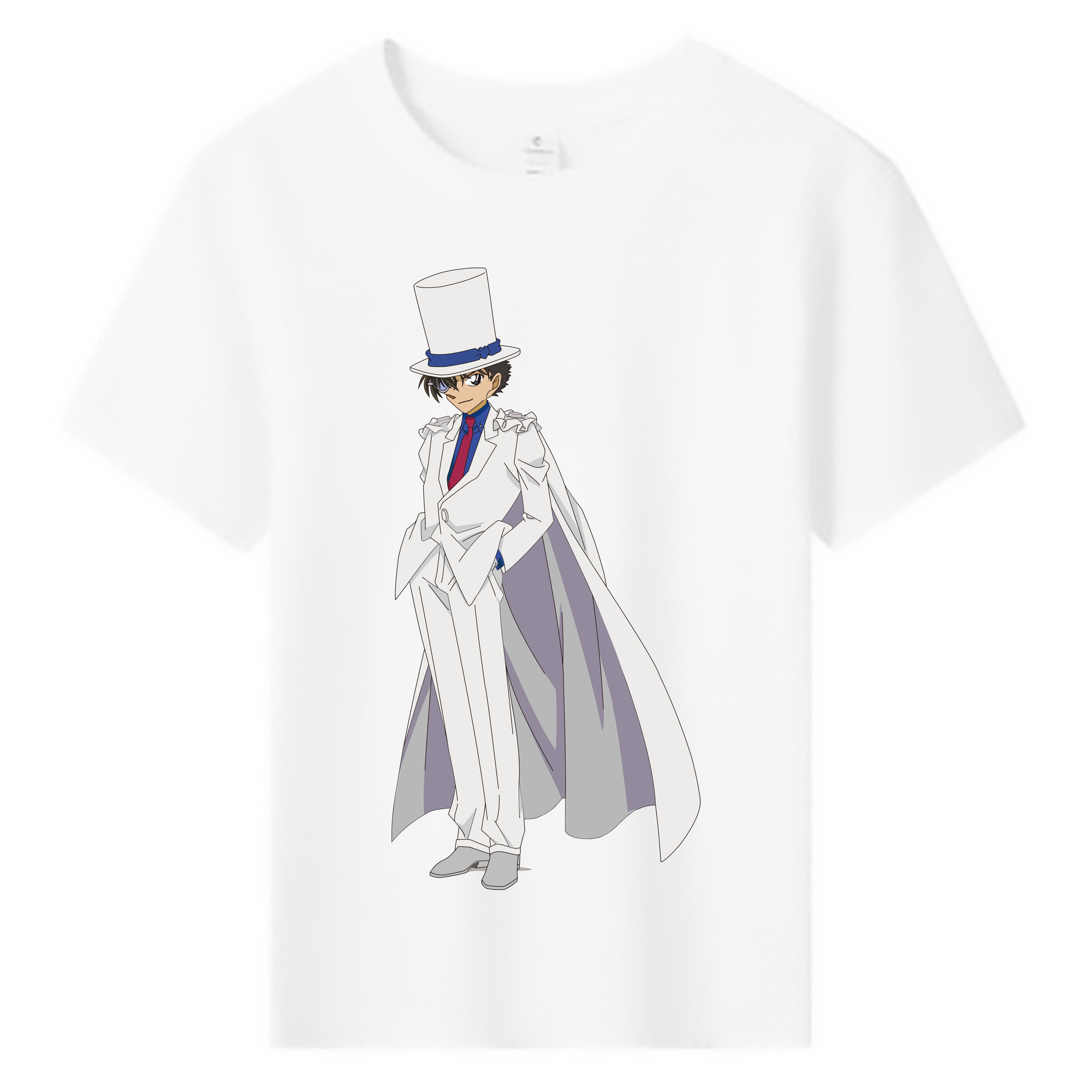 （画像用） 名探偵コナン くろば かいと Detective Conan Kuroba Kaito 綿100％キッズTシャツ（フロントプリント）