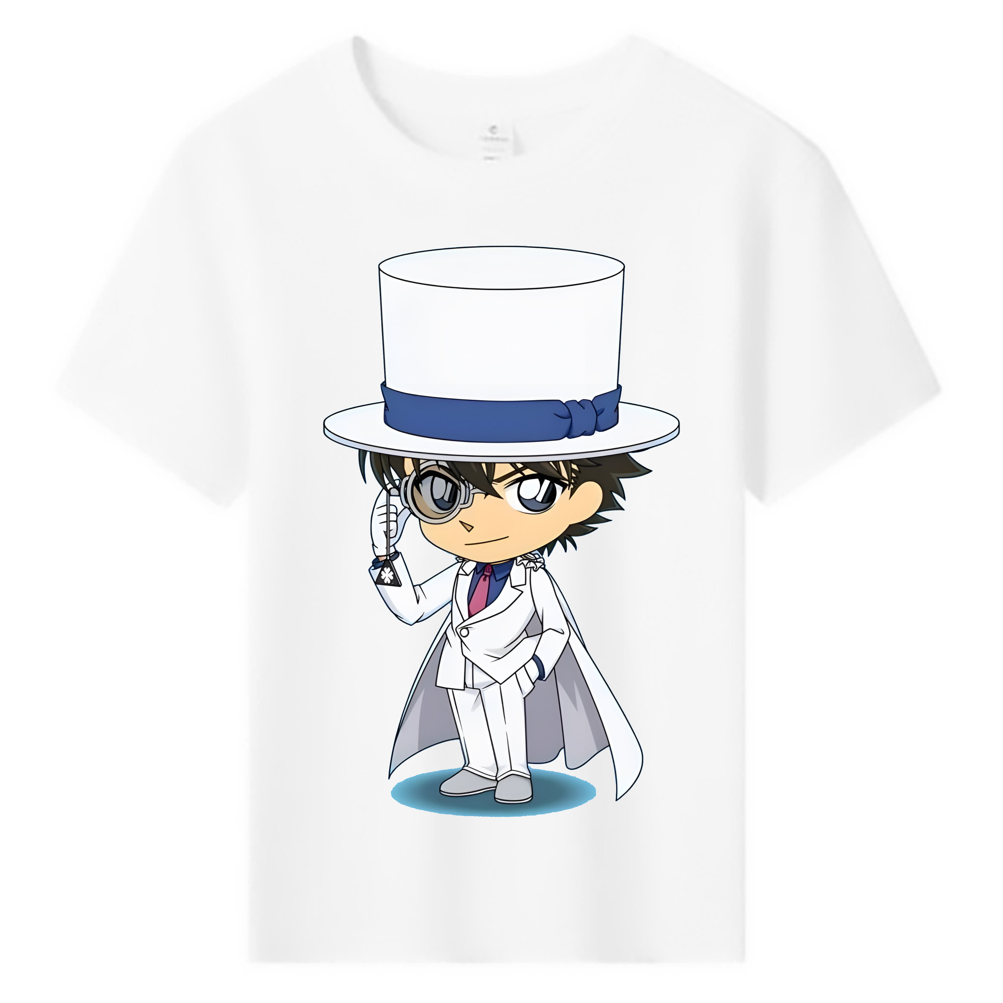 （画像用） 名探偵コナン くろば かいと Detective Conan Kuroba Kaito 綿100％キッズTシャツ（フロントプリント）