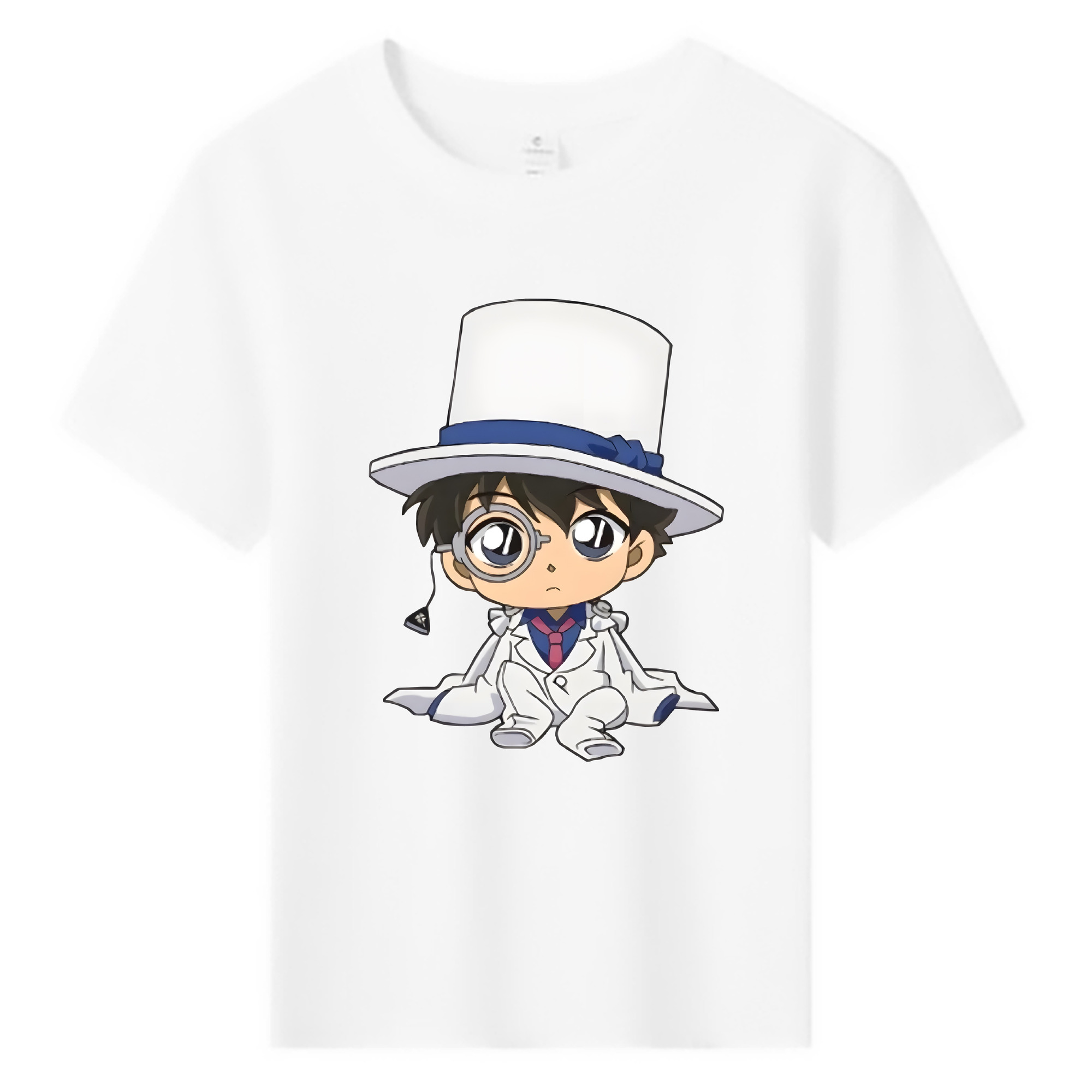 （画像用） 名探偵コナン くろば かいと Detective Conan Kuroba Kaito 綿100％キッズTシャツ（フロントプリント）