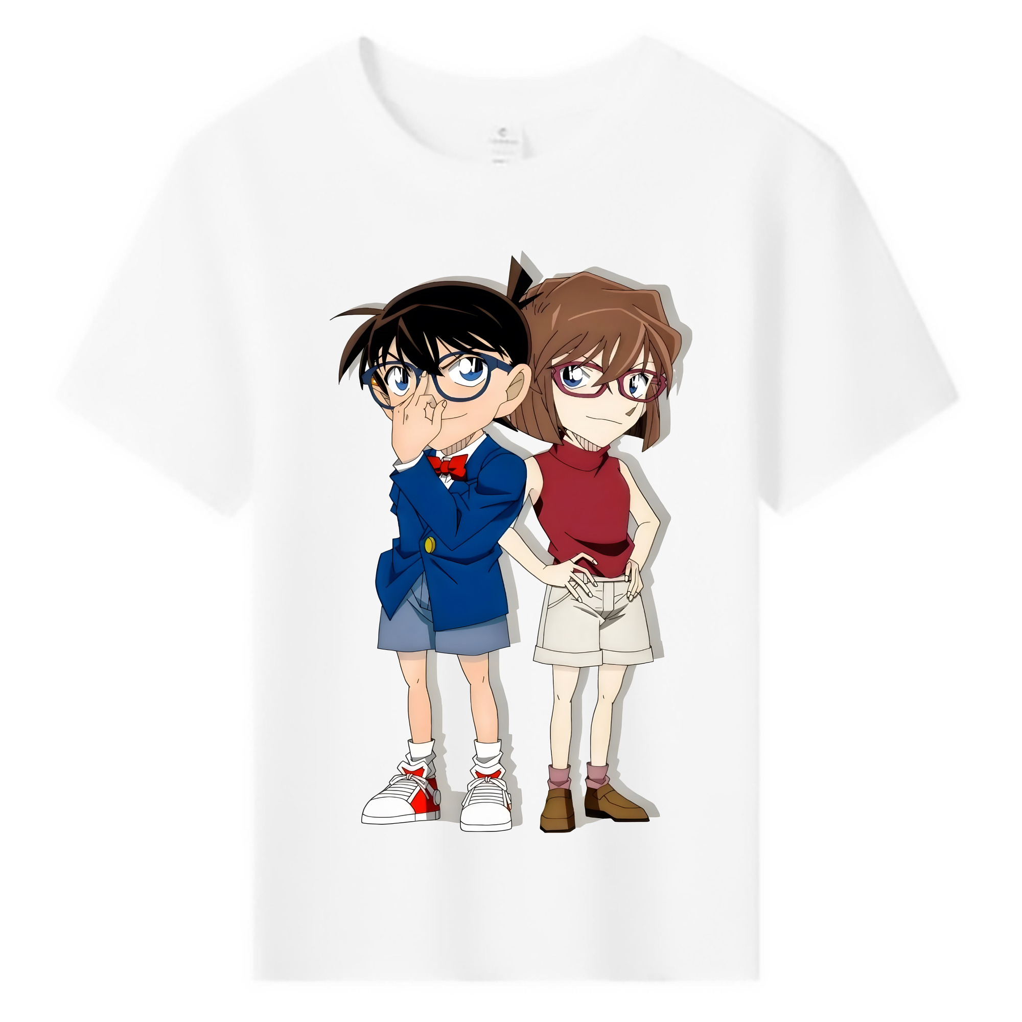 （画像用） 名探偵コナン 灰原 哀 はいばら あい Detective Conan Anita Hailey、Vi Graythorn Haibara Ai 綿100％キッズTシャツ（フロントプリント）
