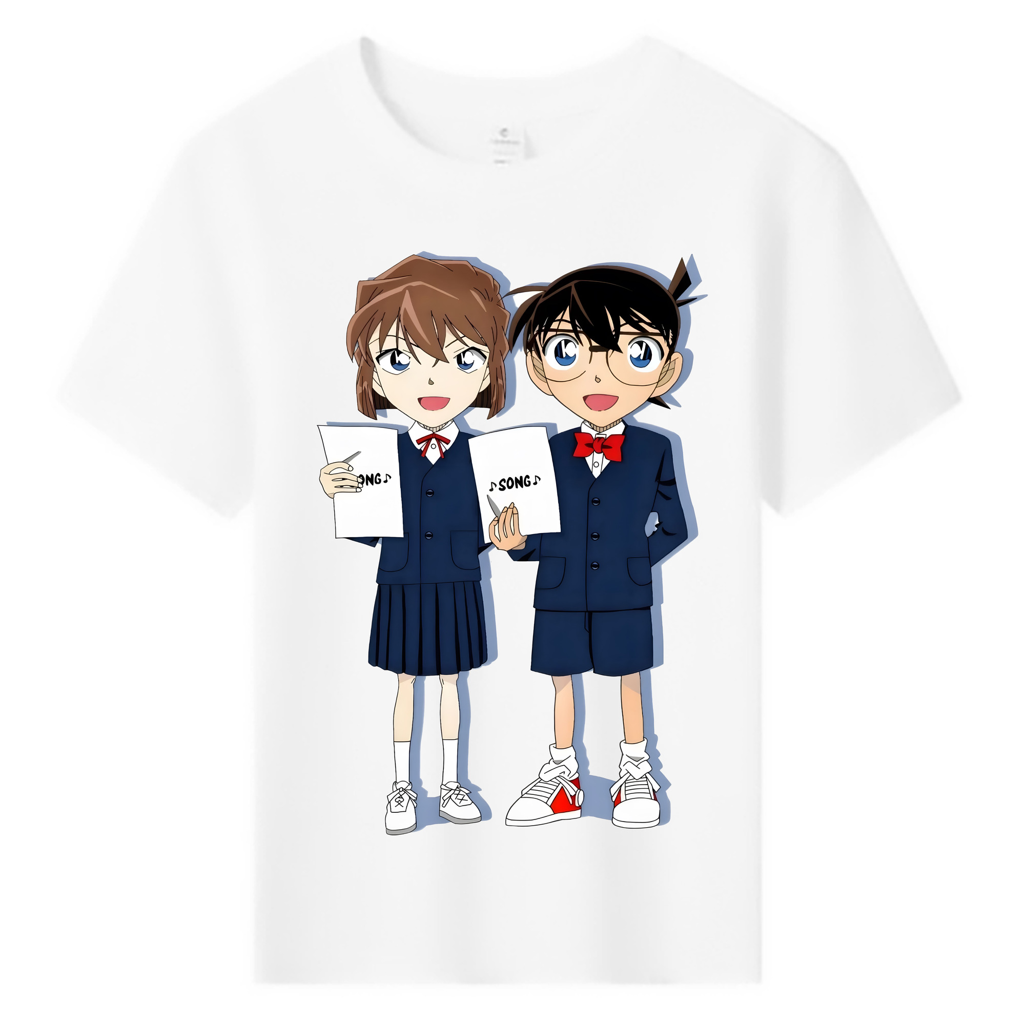 （画像用） 名探偵コナン 灰原 哀 はいばら あい Detective Conan Anita Hailey、Vi Graythorn Haibara Ai 綿100％キッズTシャツ（フロントプリント）