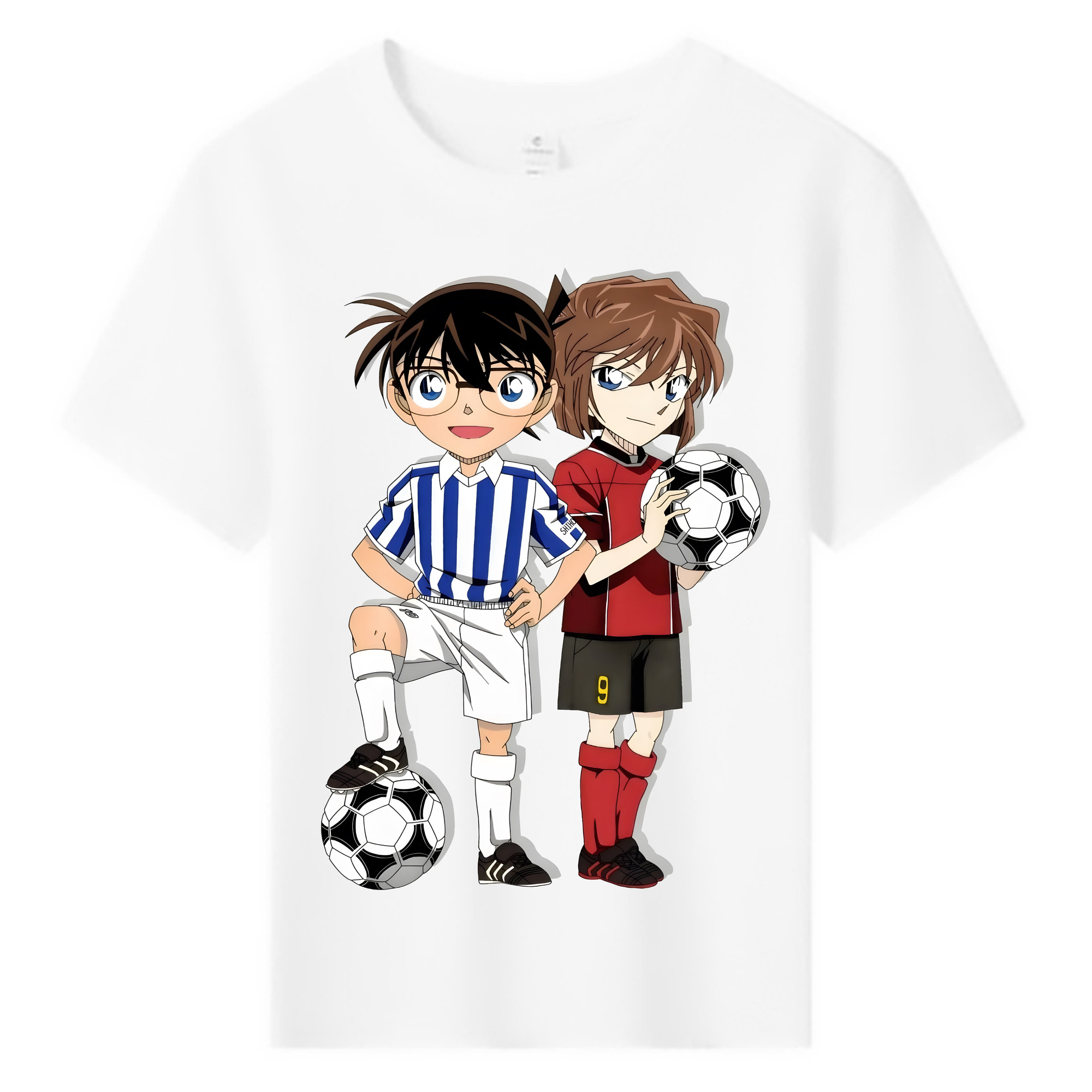 （画像用） 名探偵コナン 灰原 哀 はいばら あい Detective Conan Anita Hailey、Vi Graythorn Haibara Ai 綿100％キッズTシャツ（フロントプリント）