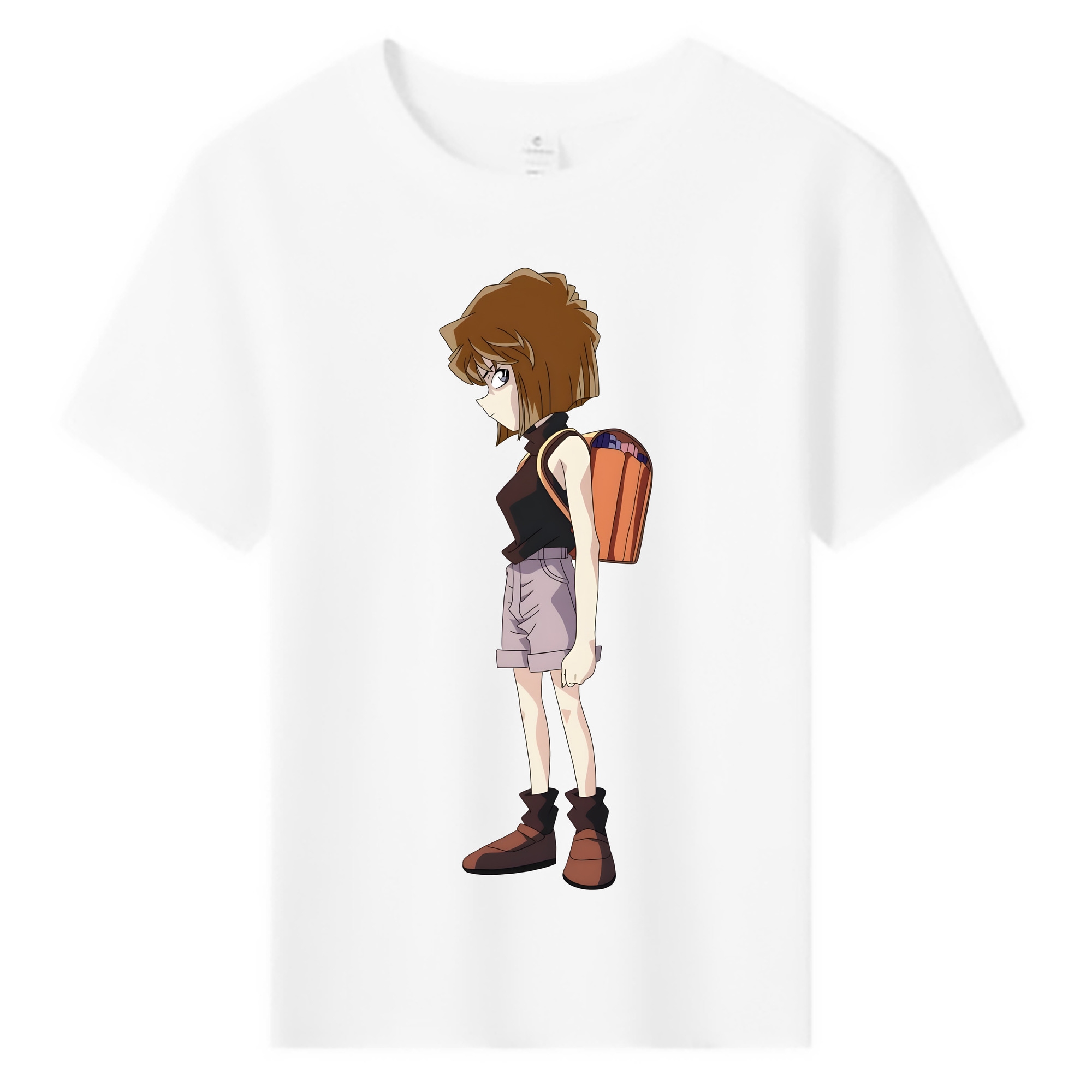 （画像用） 名探偵コナン 灰原 哀 はいばら あい Detective Conan Anita Hailey、Vi Graythorn Haibara Ai 綿100％キッズTシャツ（フロントプリント）