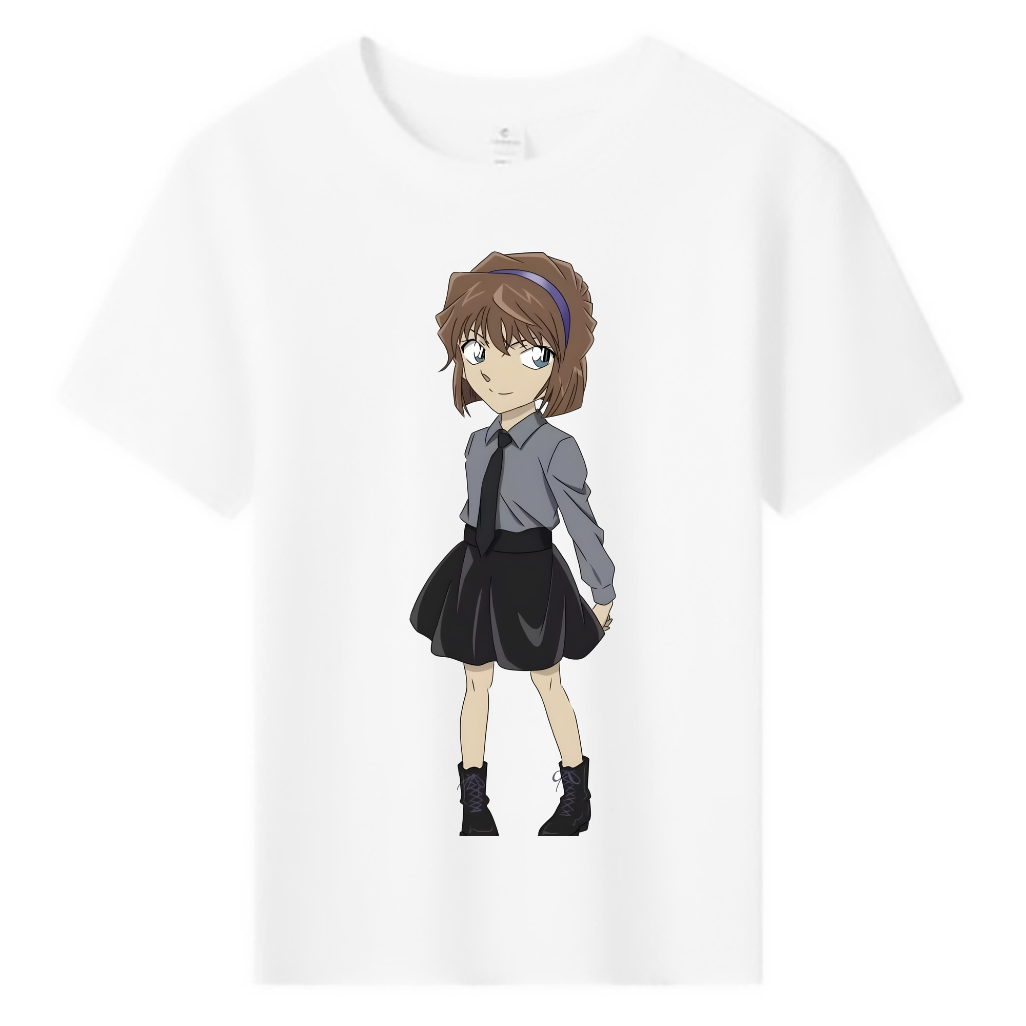（画像用） 名探偵コナン 灰原 哀 はいばら あい Detective Conan Anita Hailey、Vi Graythorn Haibara Ai 綿100％キッズTシャツ（フロントプリント）