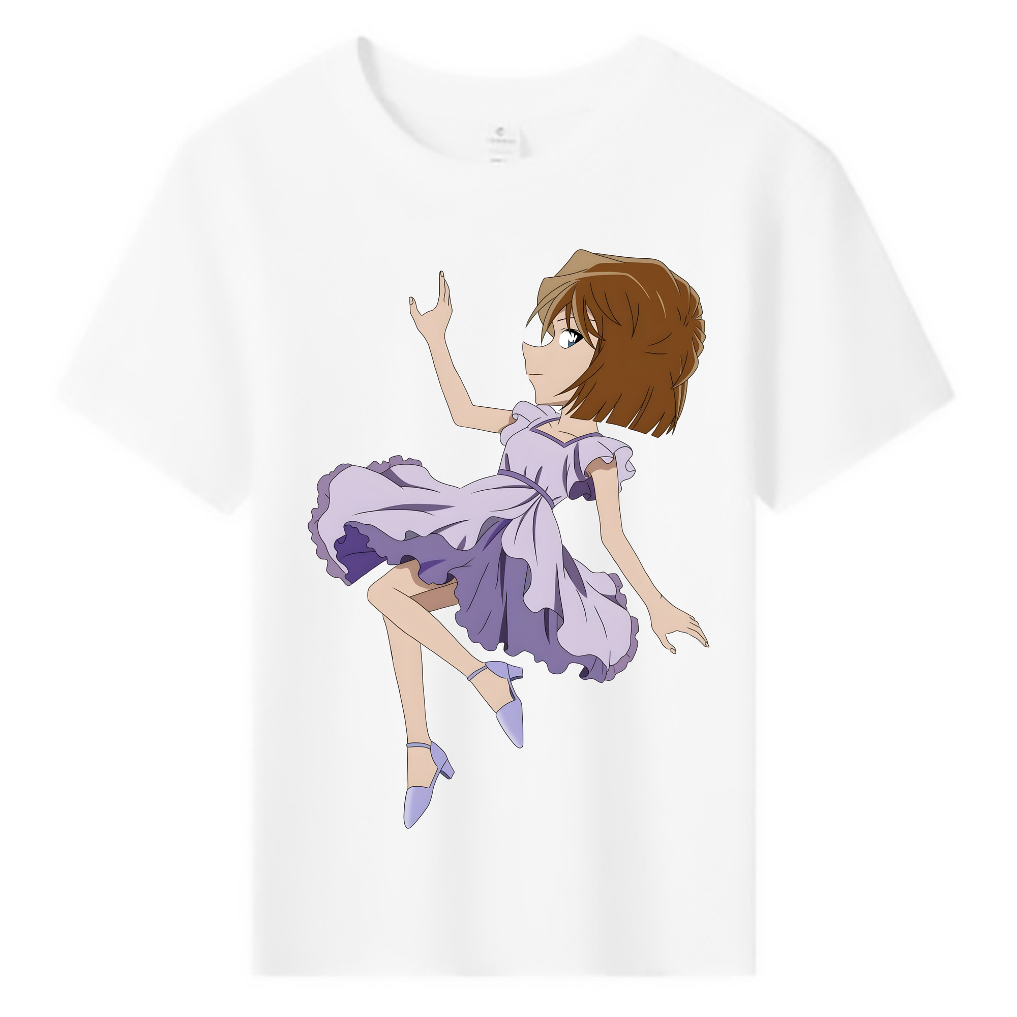（画像用） 名探偵コナン 灰原 哀 はいばら あい Detective Conan Anita Hailey、Vi Graythorn Haibara Ai 綿100％キッズTシャツ（フロントプリント）
