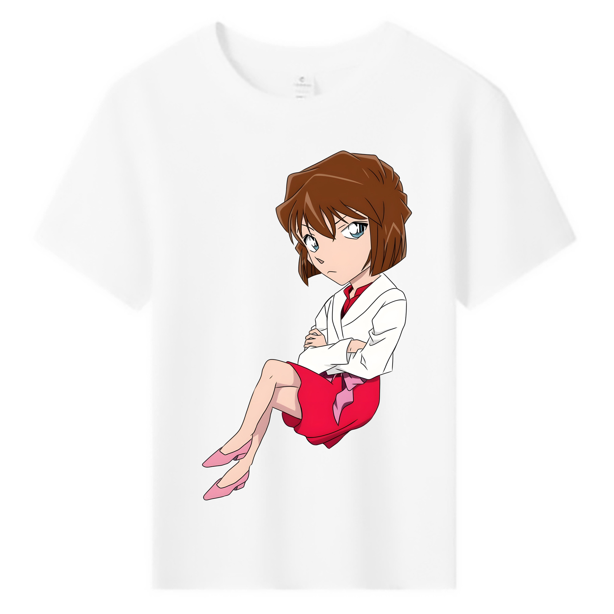 （画像用） 名探偵コナン 灰原 哀 はいばら あい Detective Conan Anita Hailey、Vi Graythorn Haibara Ai 綿100％キッズTシャツ（フロントプリント）