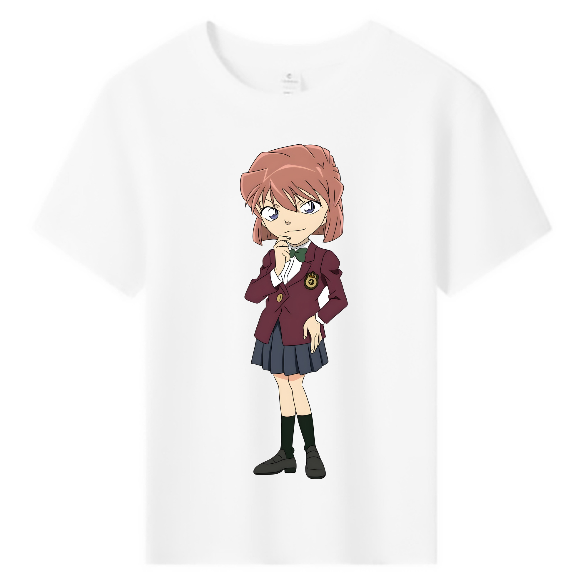 （画像用） 名探偵コナン 灰原 哀 はいばら あい Detective Conan Anita Hailey、Vi Graythorn Haibara Ai 綿100％キッズTシャツ（フロントプリント）
