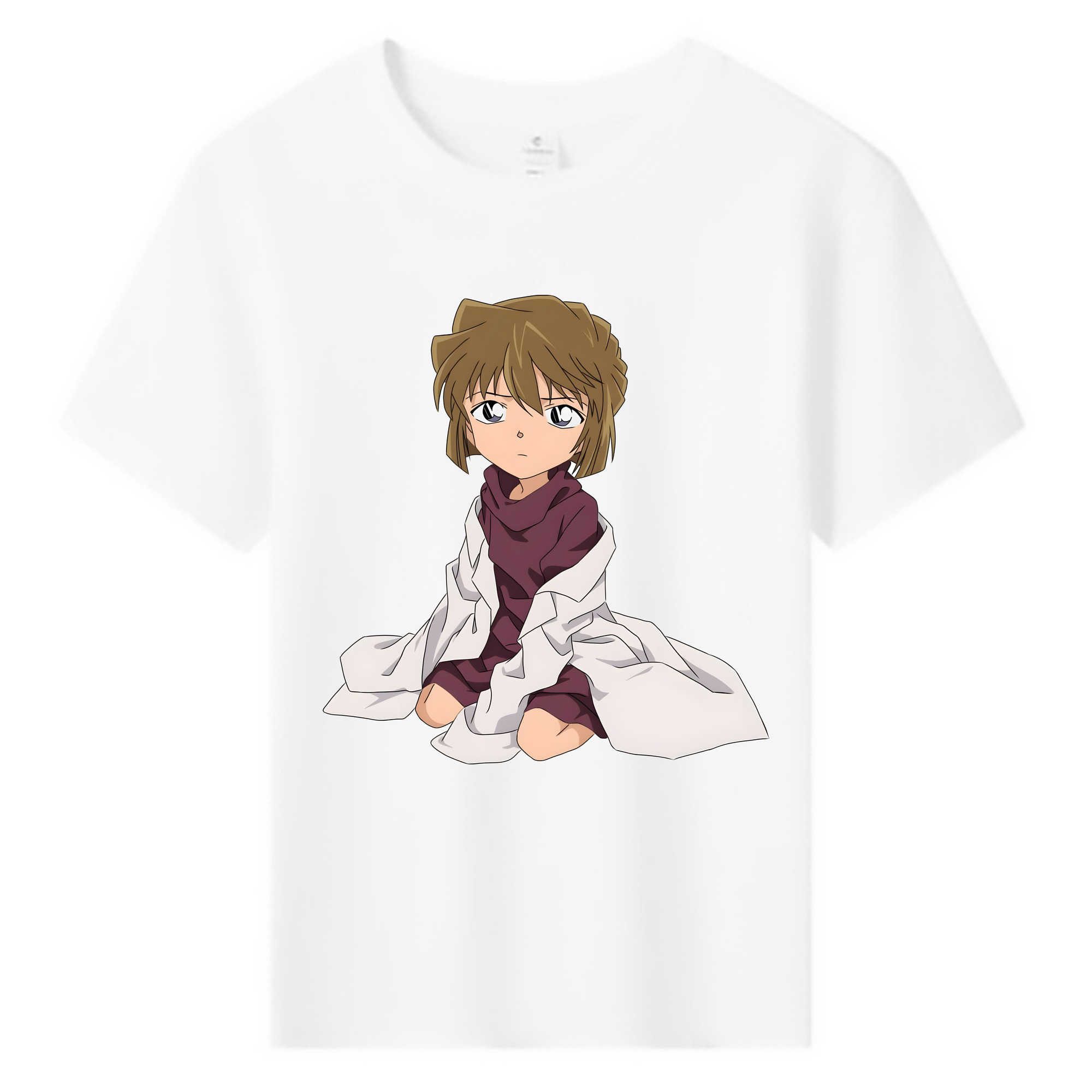 （画像用） 名探偵コナン 灰原 哀 はいばら あい Detective Conan Anita Hailey、Vi Graythorn Haibara Ai 綿100％キッズTシャツ（フロントプリント）