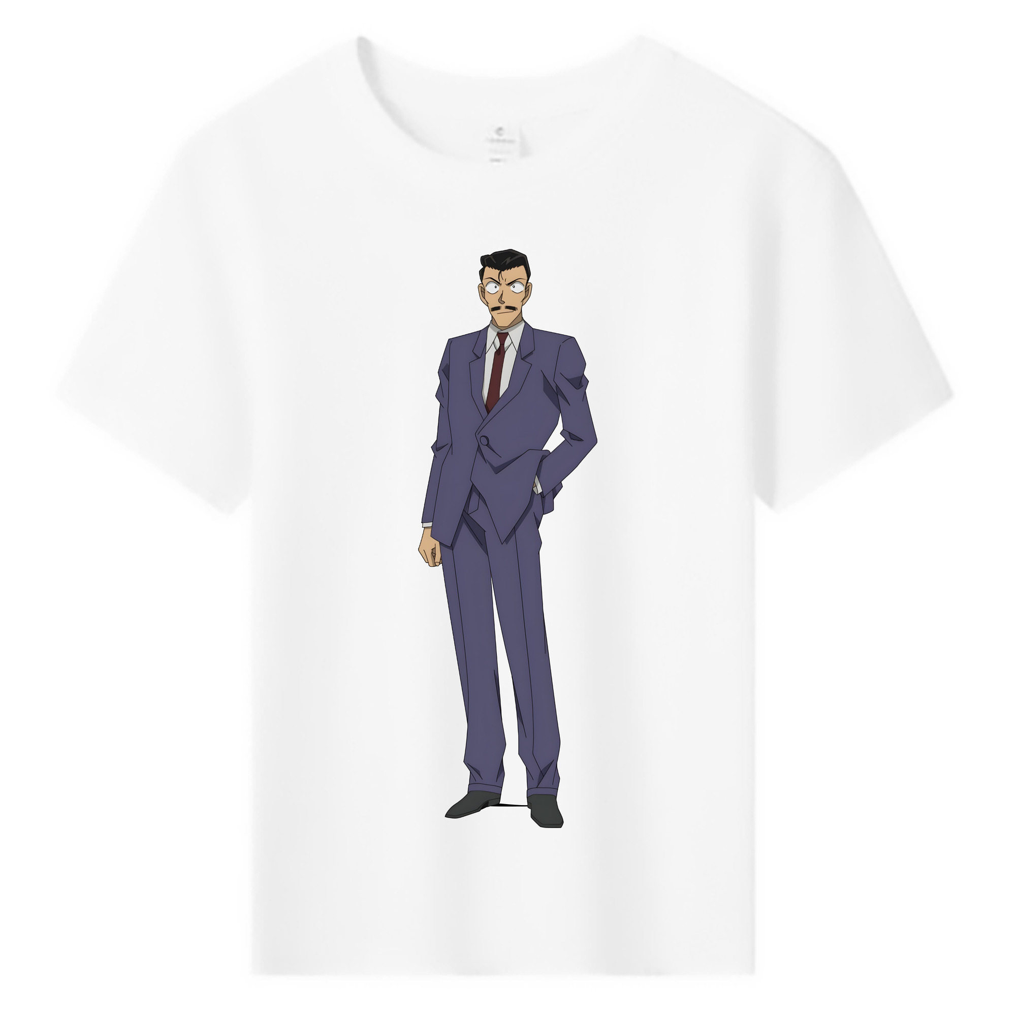 （画像用） 名探偵コナン 毛利 小五郎 もうり こごろう Detective Conan 綿100％キッズTシャツ（フロントプリント）