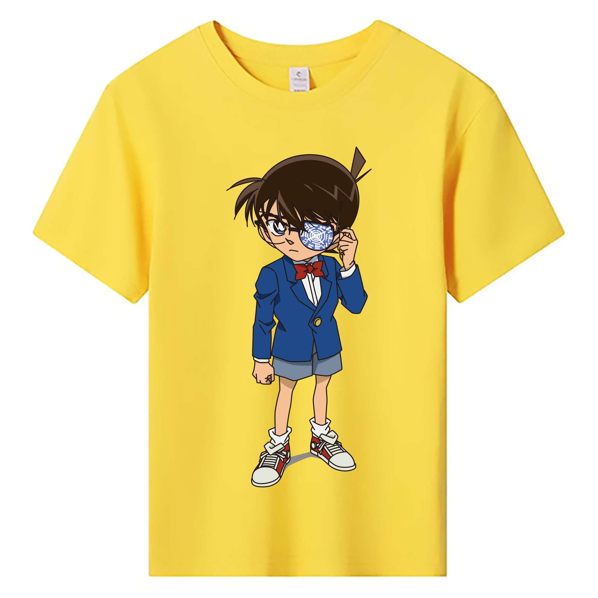 （画像用） 名探偵コナン 江戸川 コナン Detective Conan Conan Edogawa 綿100％キッズTシャツ（フロントプリント）