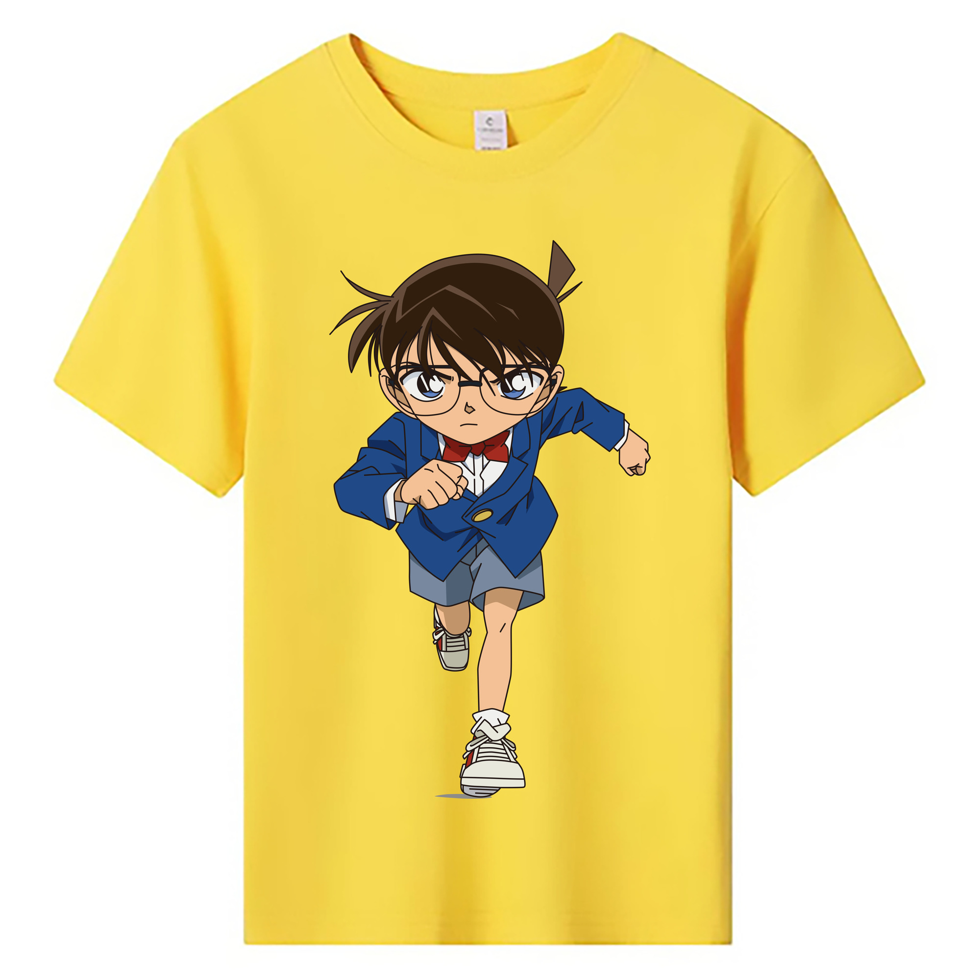 （画像用） 名探偵コナン 江戸川 コナン Detective Conan Conan Edogawa 綿100％キッズTシャツ（フロントプリント）