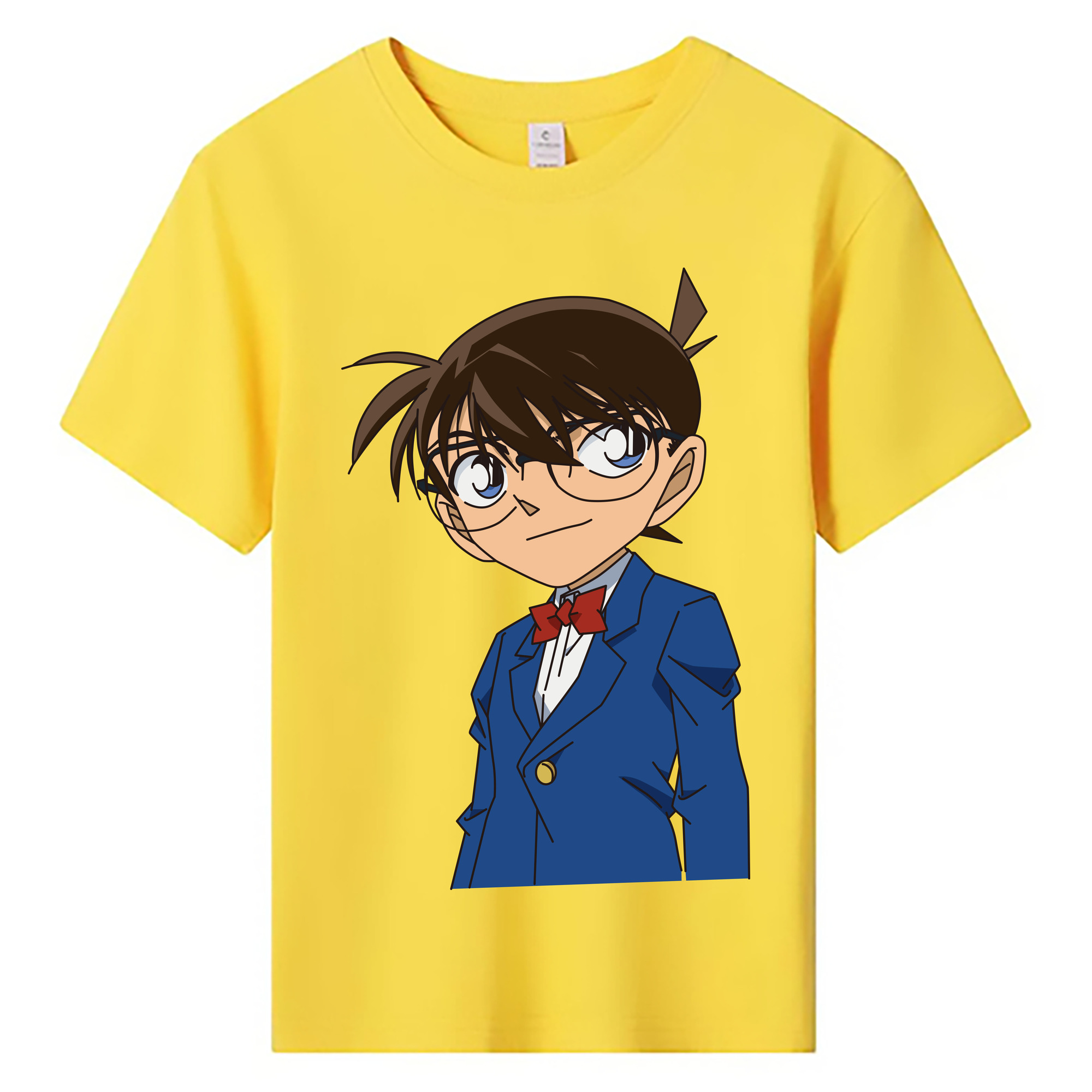 （画像用） 名探偵コナン 江戸川 コナン Detective Conan Conan Edogawa 綿100％キッズTシャツ（フロントプリント）