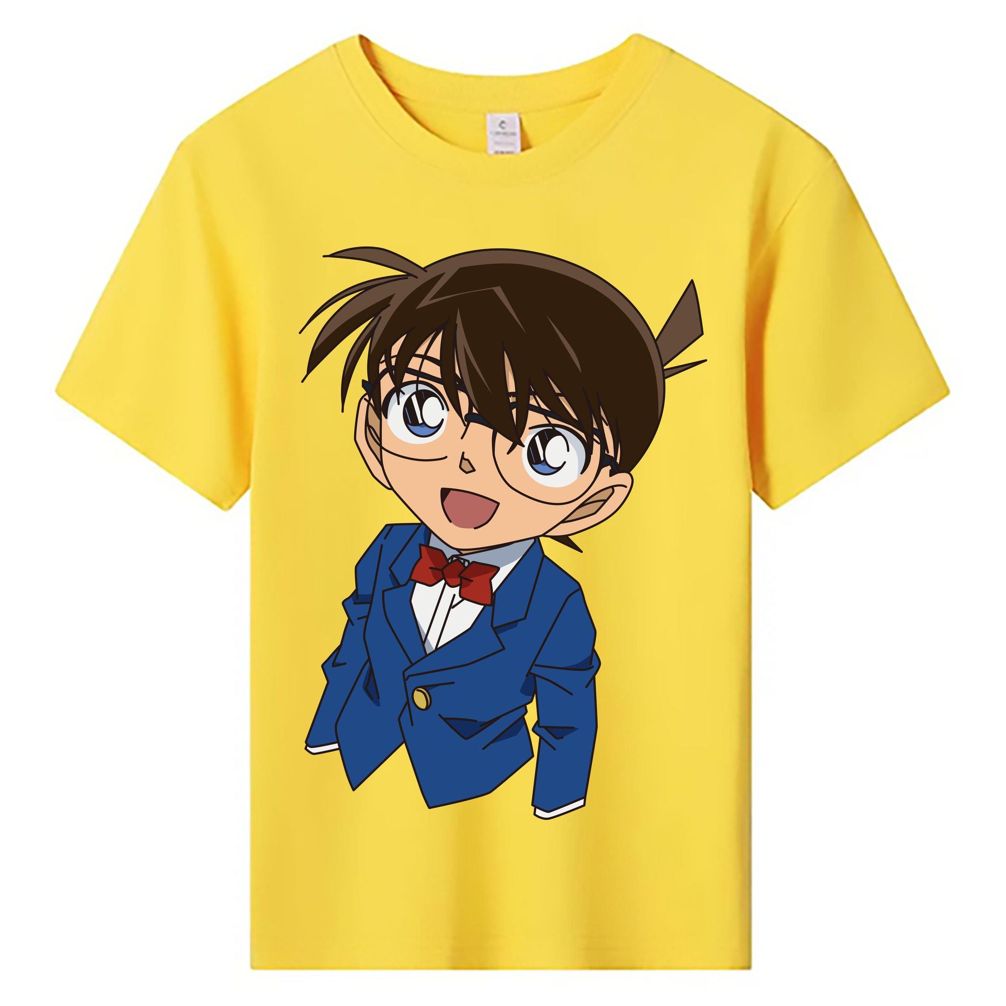 （画像用） 名探偵コナン 江戸川 コナン Detective Conan Conan Edogawa 綿100％キッズTシャツ（フロントプリント）