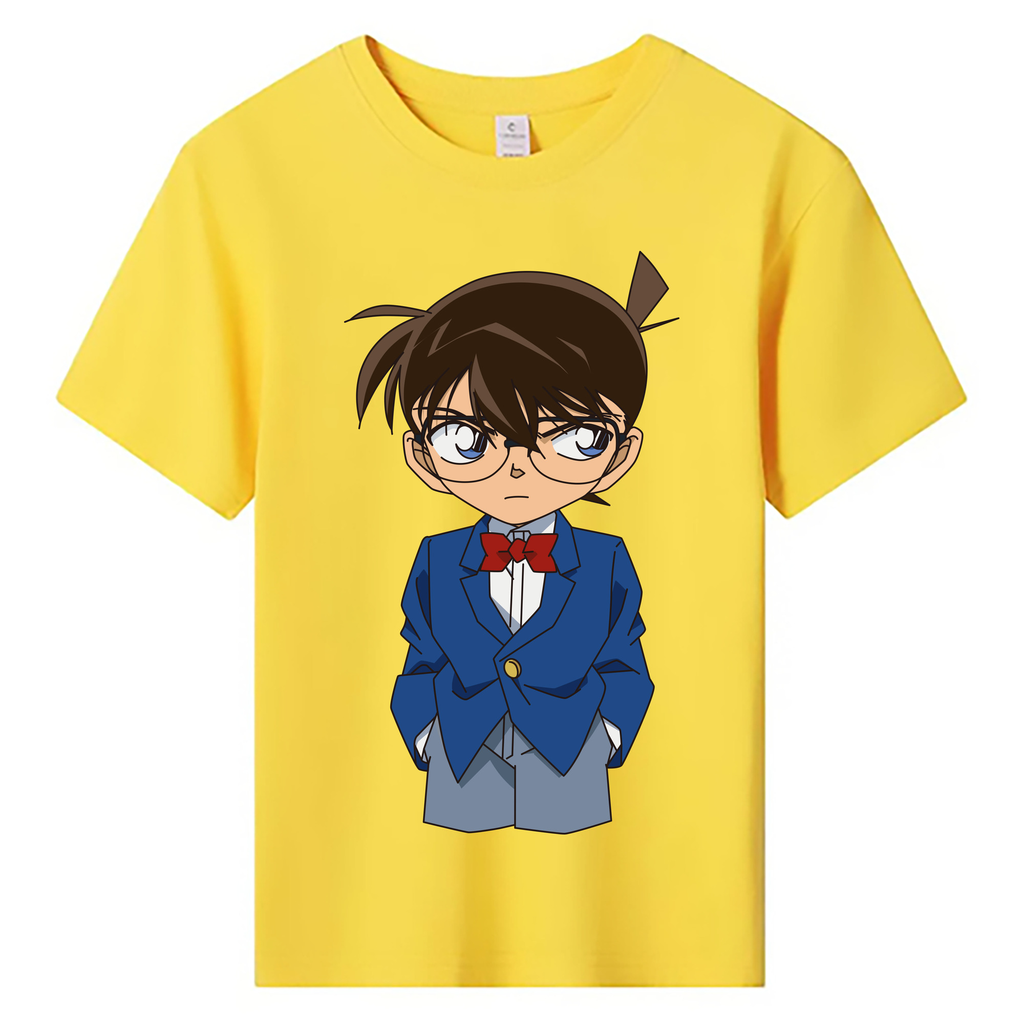 （画像用） 名探偵コナン 江戸川 コナン Detective Conan Conan Edogawa 綿100％キッズTシャツ（フロントプリント）