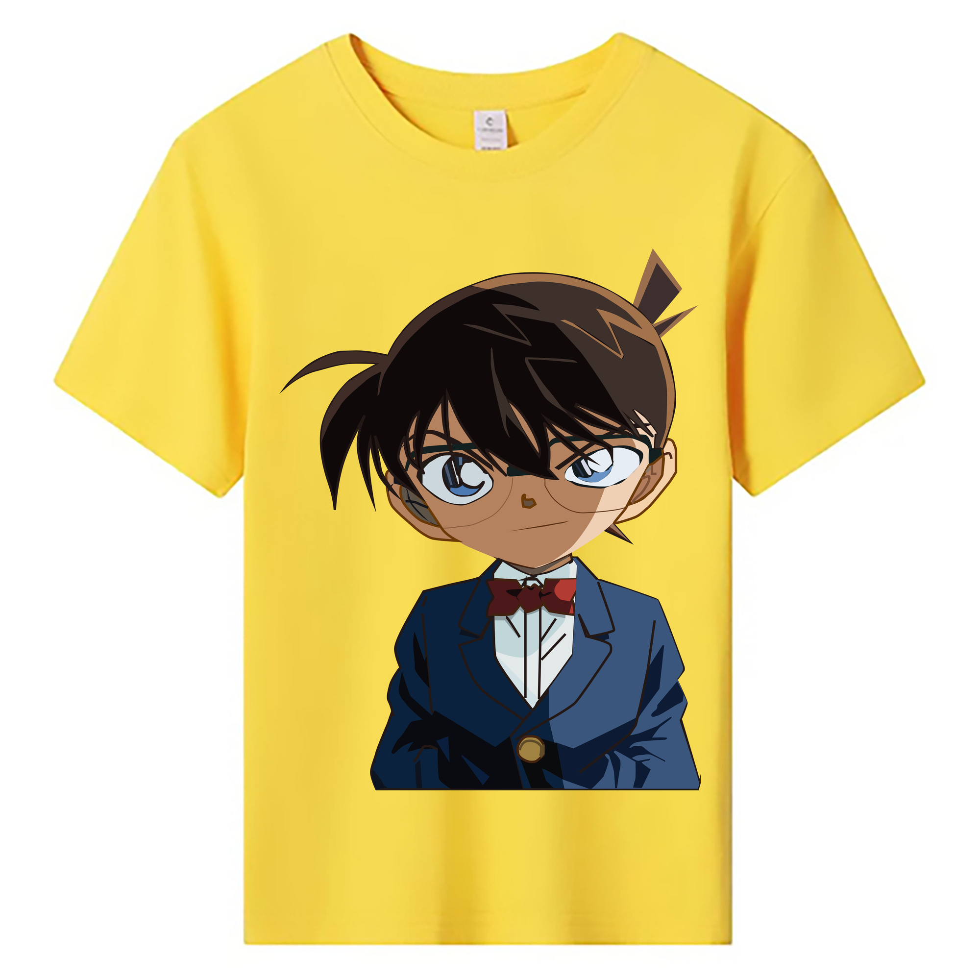 （画像用） 名探偵コナン 江戸川 コナン Detective Conan Conan Edogawa 綿100％キッズTシャツ（フロントプリント）