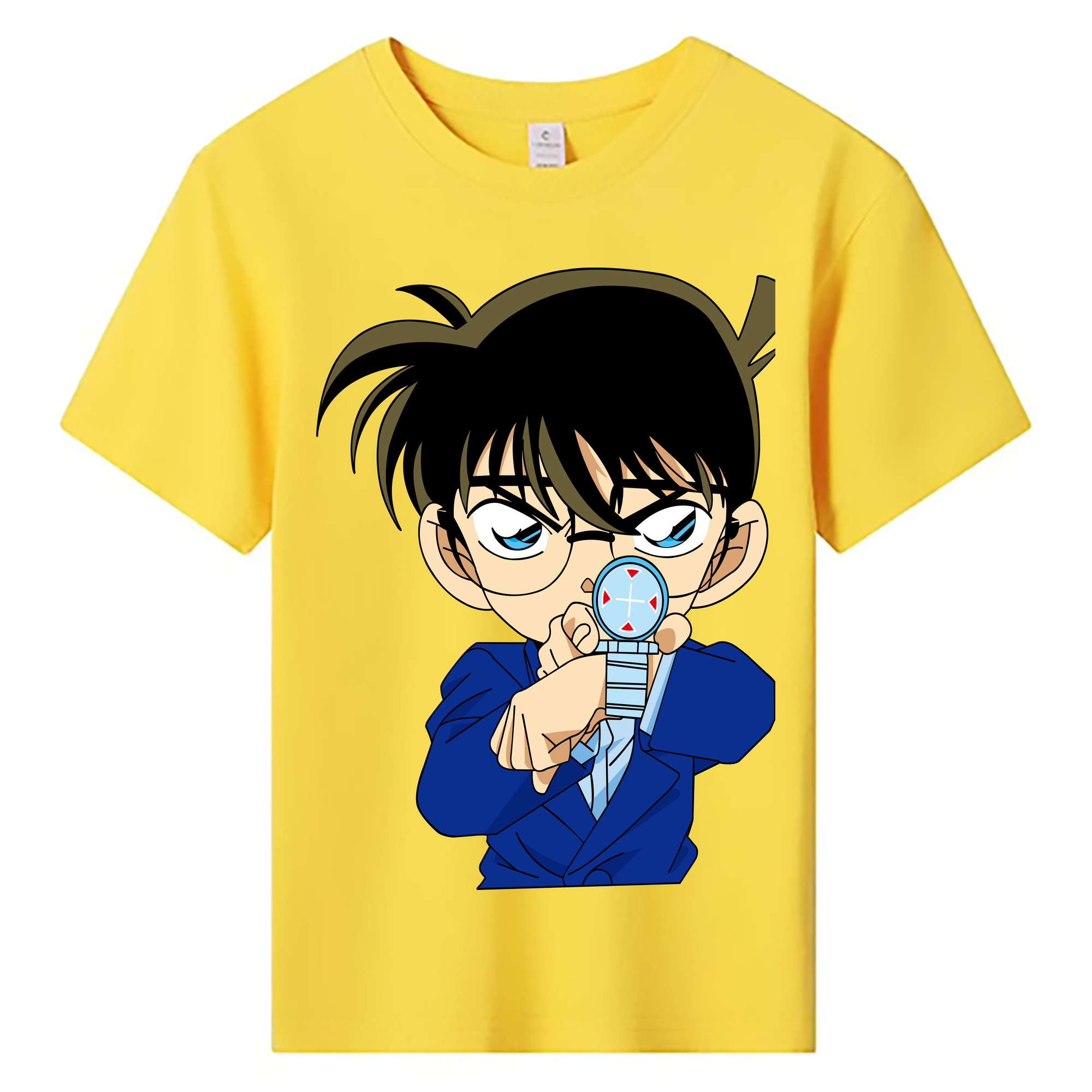 （画像用） 名探偵コナン 江戸川 コナン Detective Conan Conan Edogawa 綿100％キッズTシャツ（フロントプリント）