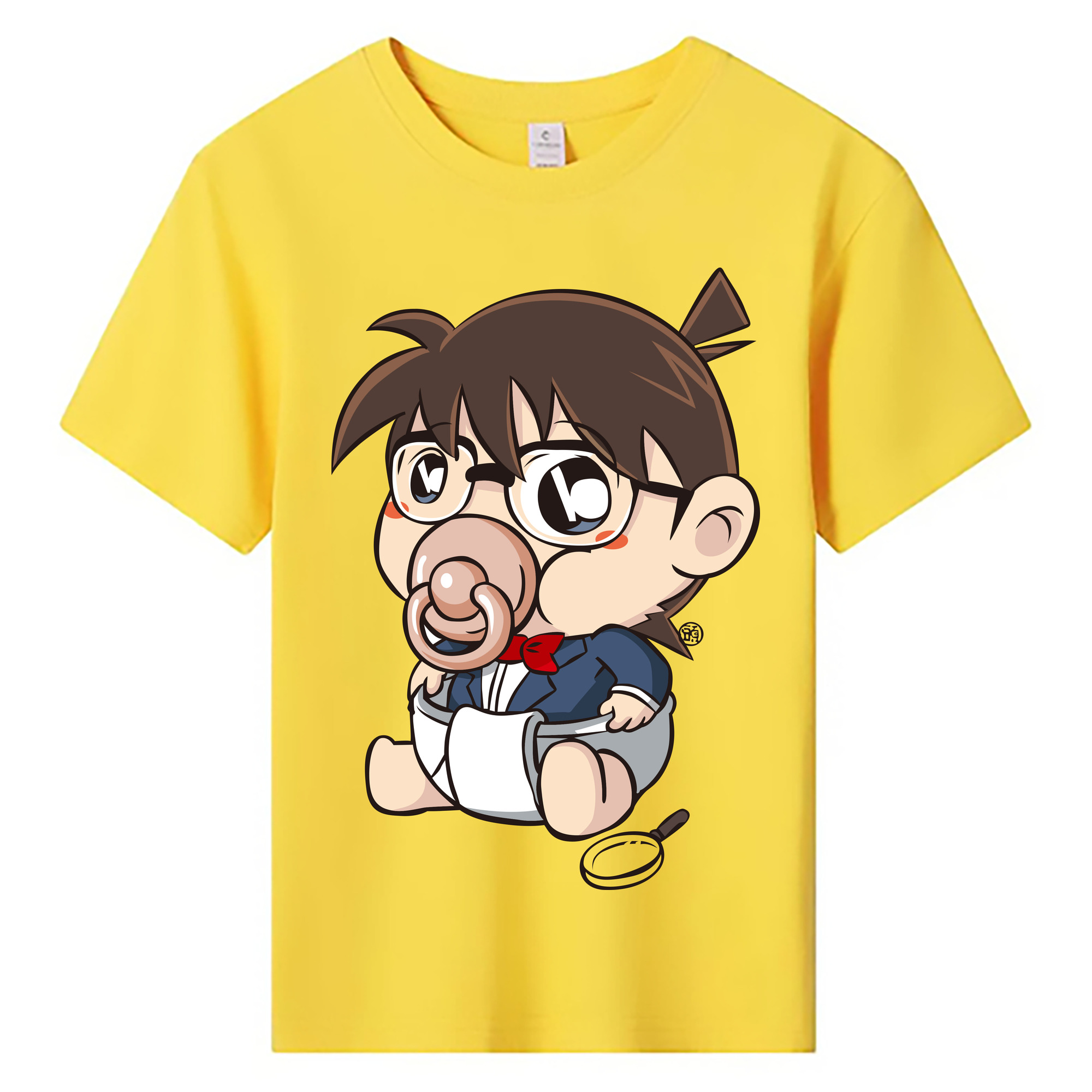 （画像用） 名探偵コナン 江戸川 コナン Detective Conan Conan Edogawa 綿100％キッズTシャツ（フロントプリント）
