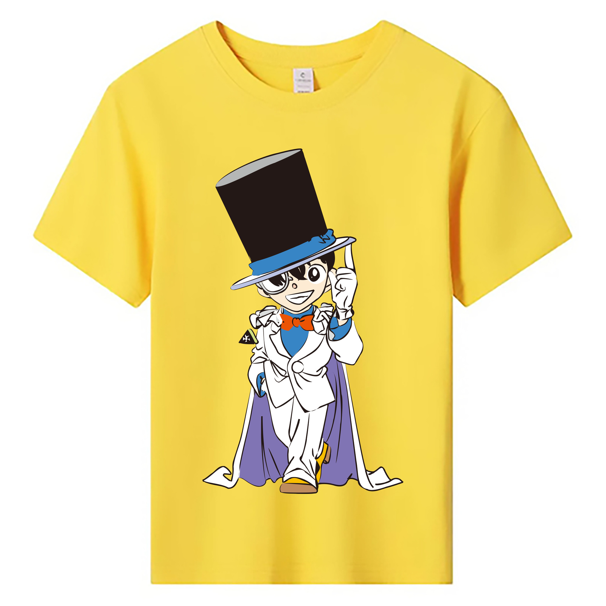 （画像用） 名探偵コナン 江戸川 コナン Detective Conan Conan Edogawa 綿100％キッズTシャツ（フロントプリント）