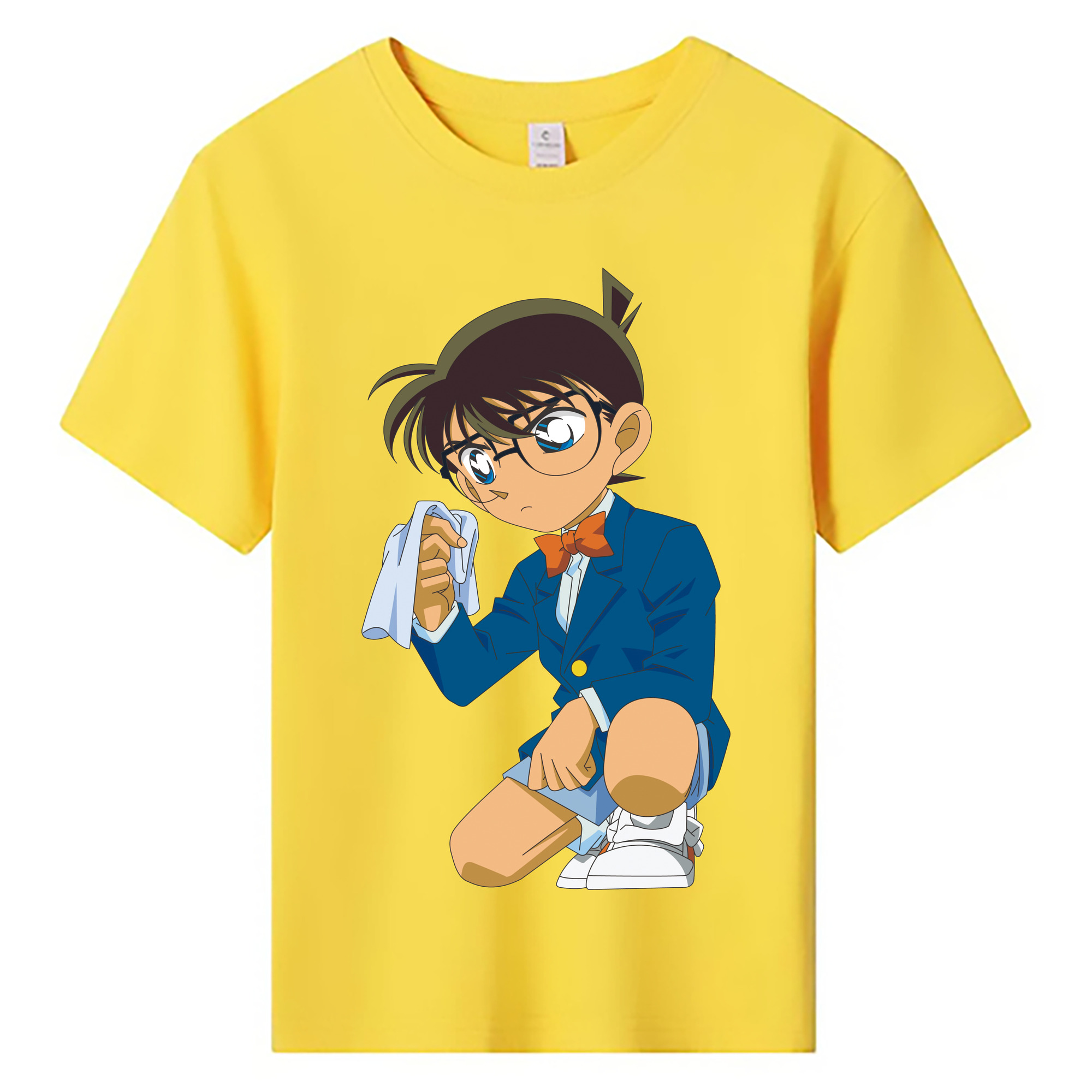 （画像用） 名探偵コナン 江戸川 コナン Detective Conan Conan Edogawa 綿100％キッズTシャツ（フロントプリント）