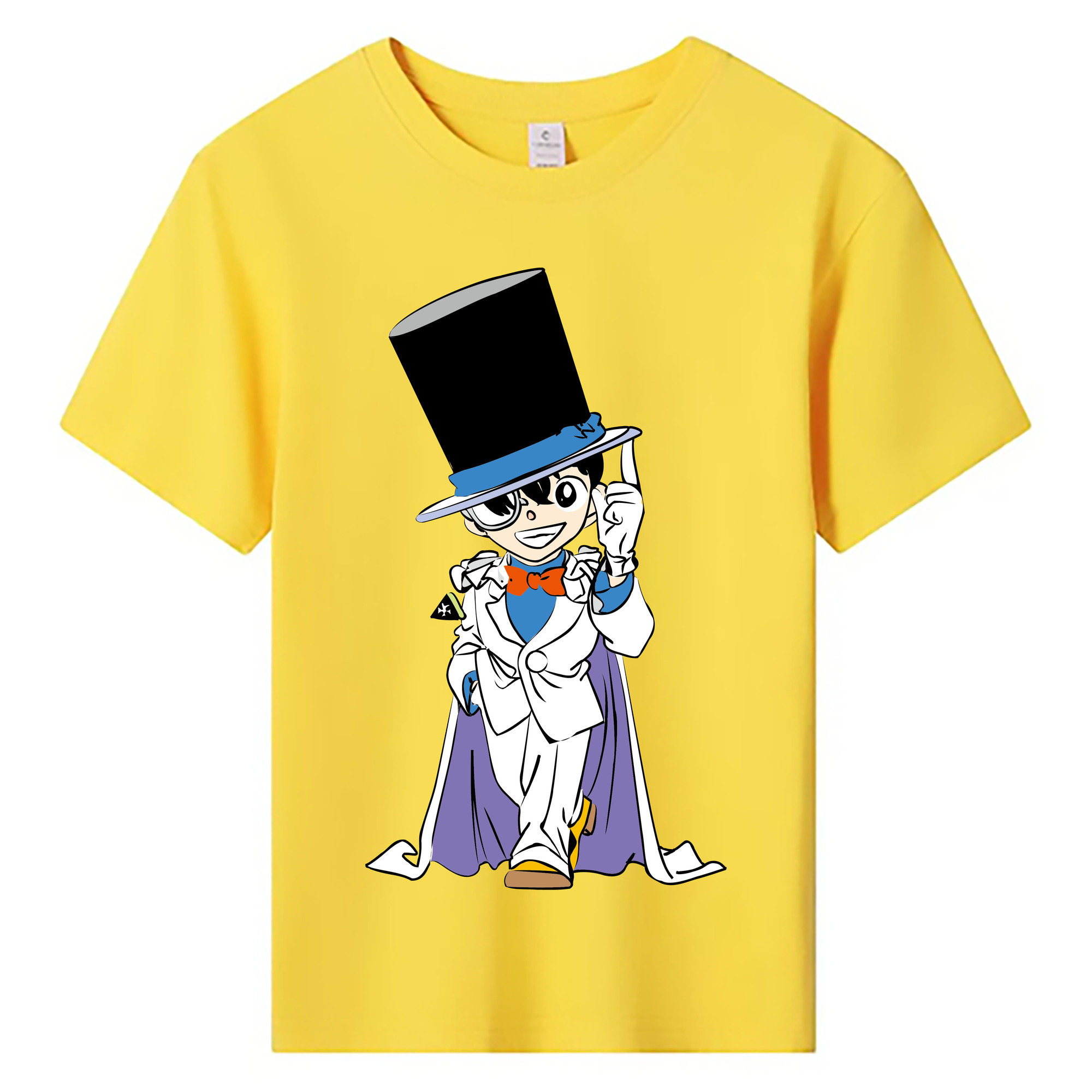 （画像用） 名探偵コナン 江戸川 コナン Detective Conan Conan Edogawa 綿100％キッズTシャツ（フロントプリント）