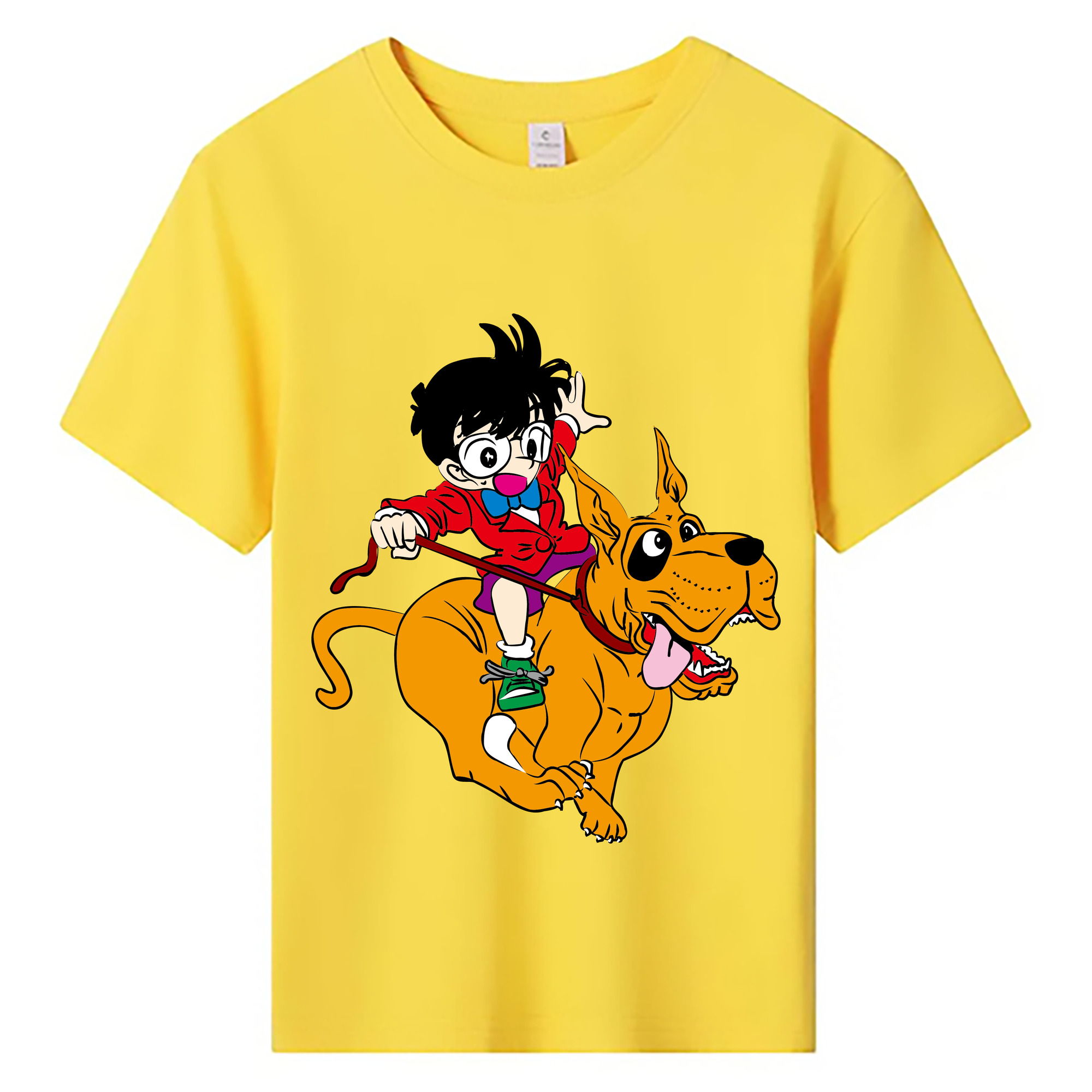 （画像用） 名探偵コナン 江戸川 コナン Detective Conan Conan Edogawa 綿100％キッズTシャツ（フロントプリント）