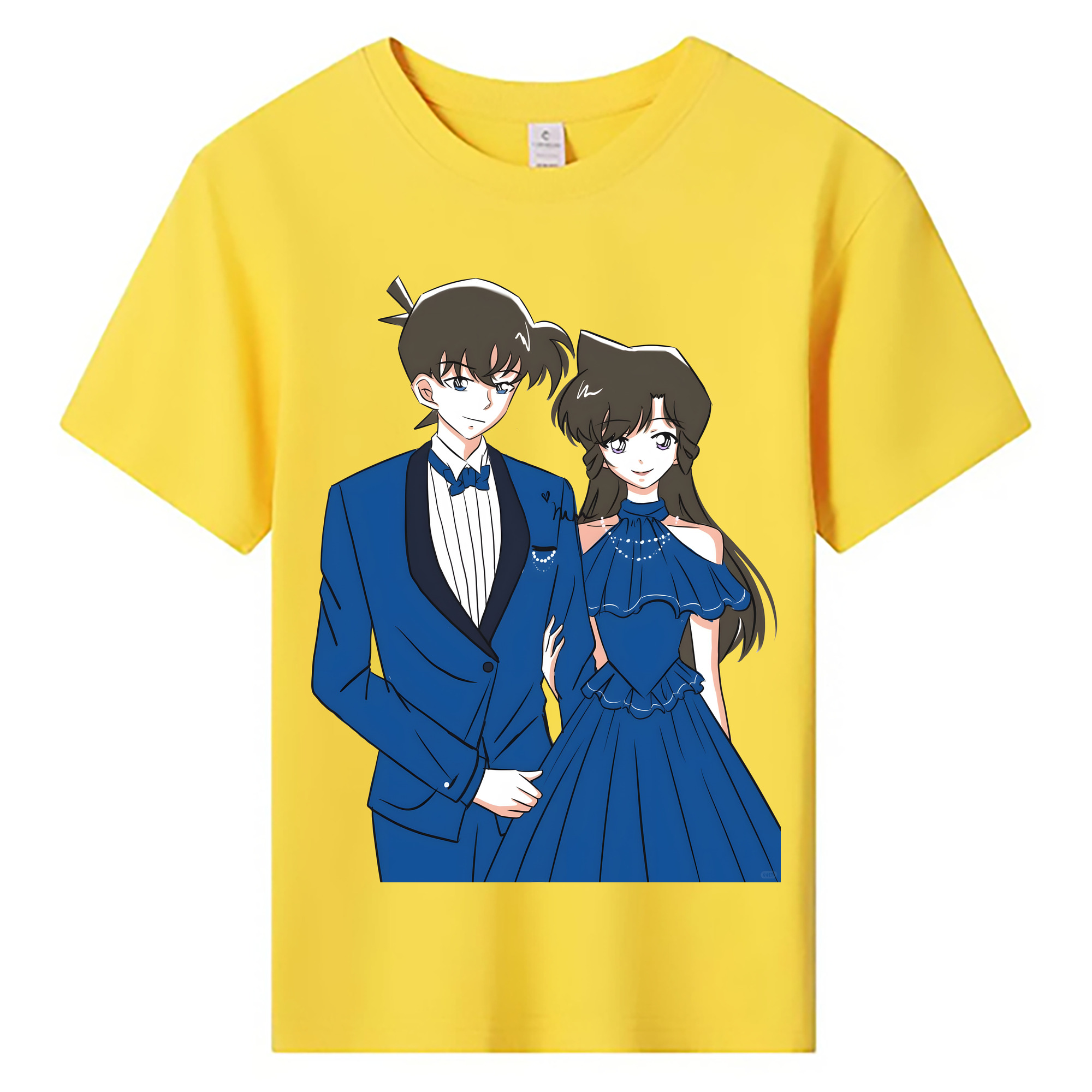 （画像用） 名探偵コナン 江戸川 コナン Detective Conan Conan Edogawa 綿100％キッズTシャツ（フロントプリント）