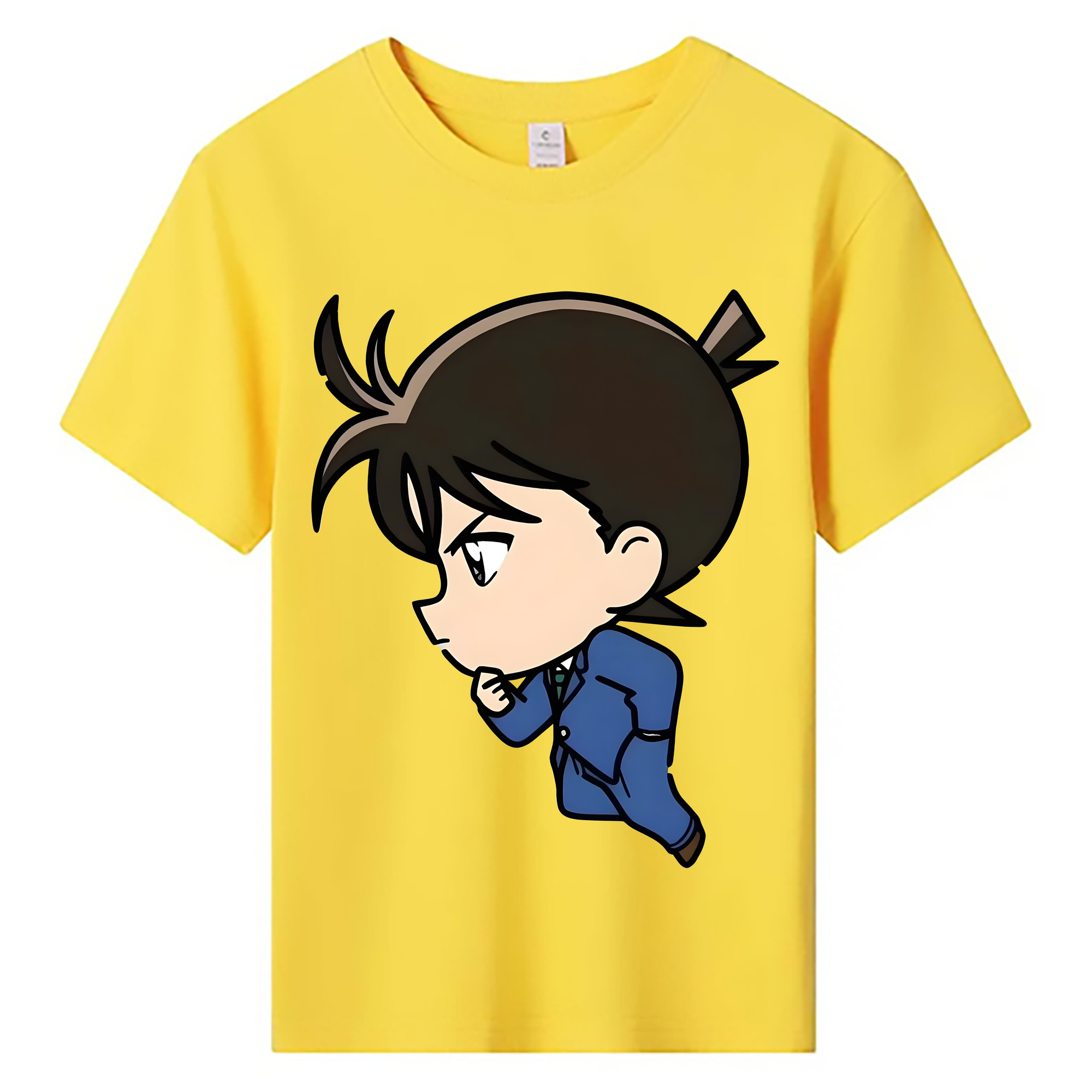 （画像用） 名探偵コナン 江戸川 コナン Detective Conan Conan Edogawa 綿100％キッズTシャツ（フロントプリント）