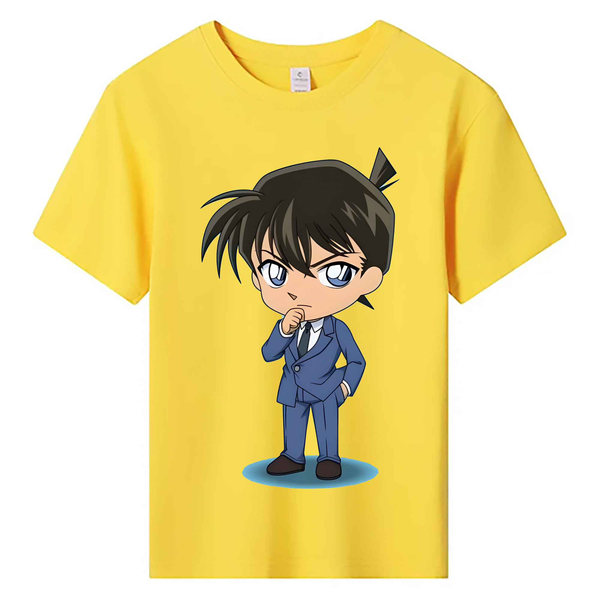 （画像用） 名探偵コナン 江戸川 コナン Detective Conan Conan Edogawa 綿100％キッズTシャツ（フロントプリント）