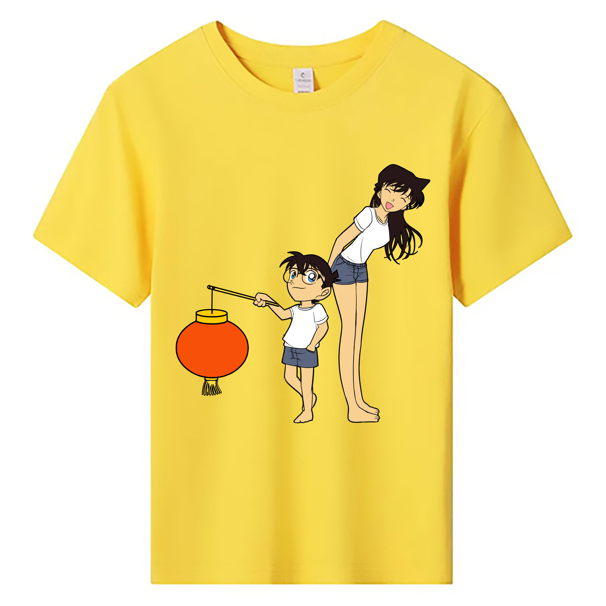 （画像用） 名探偵コナン 毛利 蘭 もうり らん、モーリ ラン Detective Conan Rachel Moore 綿100％キッズTシャツ（フロントプリント）