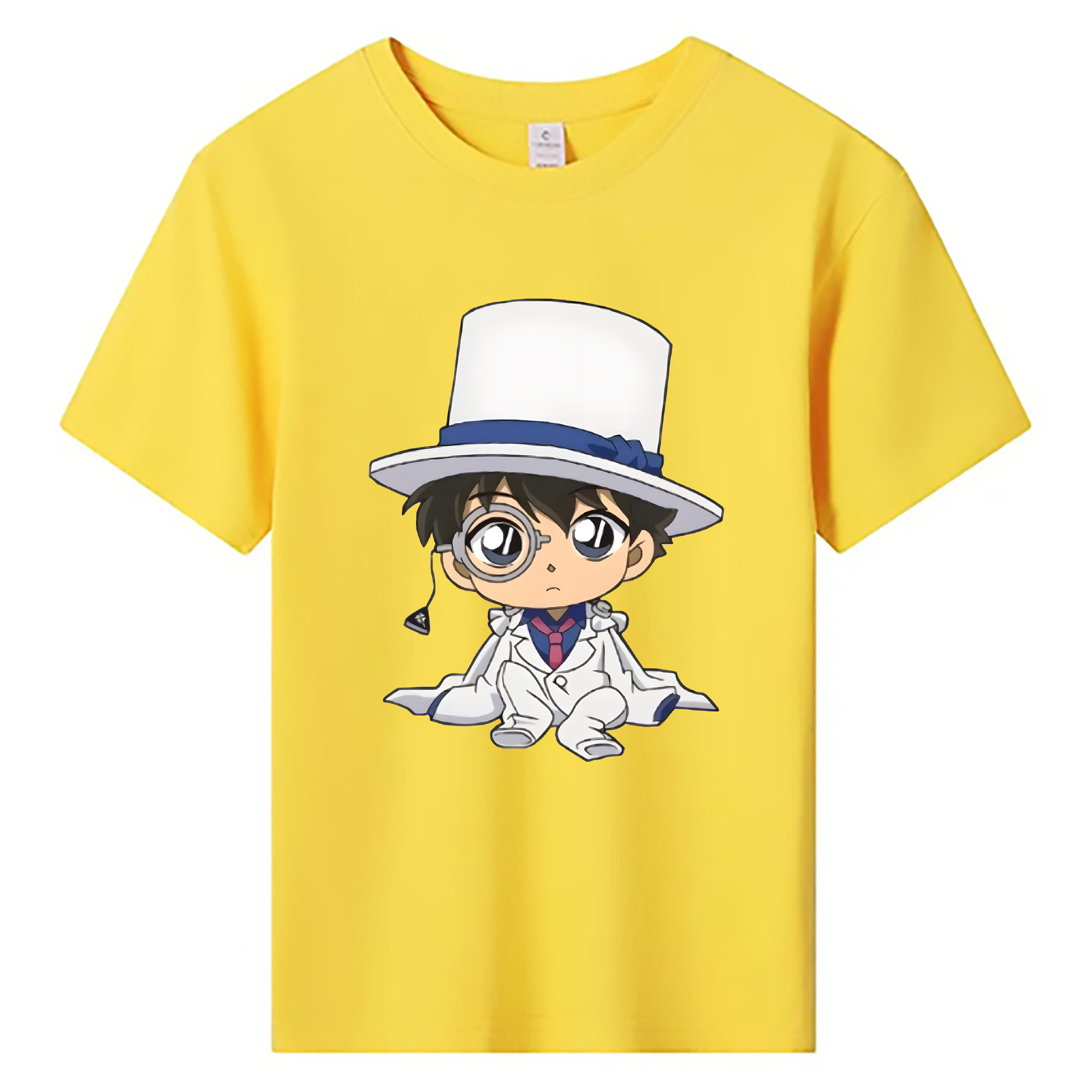 （画像用） 名探偵コナン くろば かいと Detective Conan Kuroba Kaito 綿100％キッズTシャツ（フロントプリント）