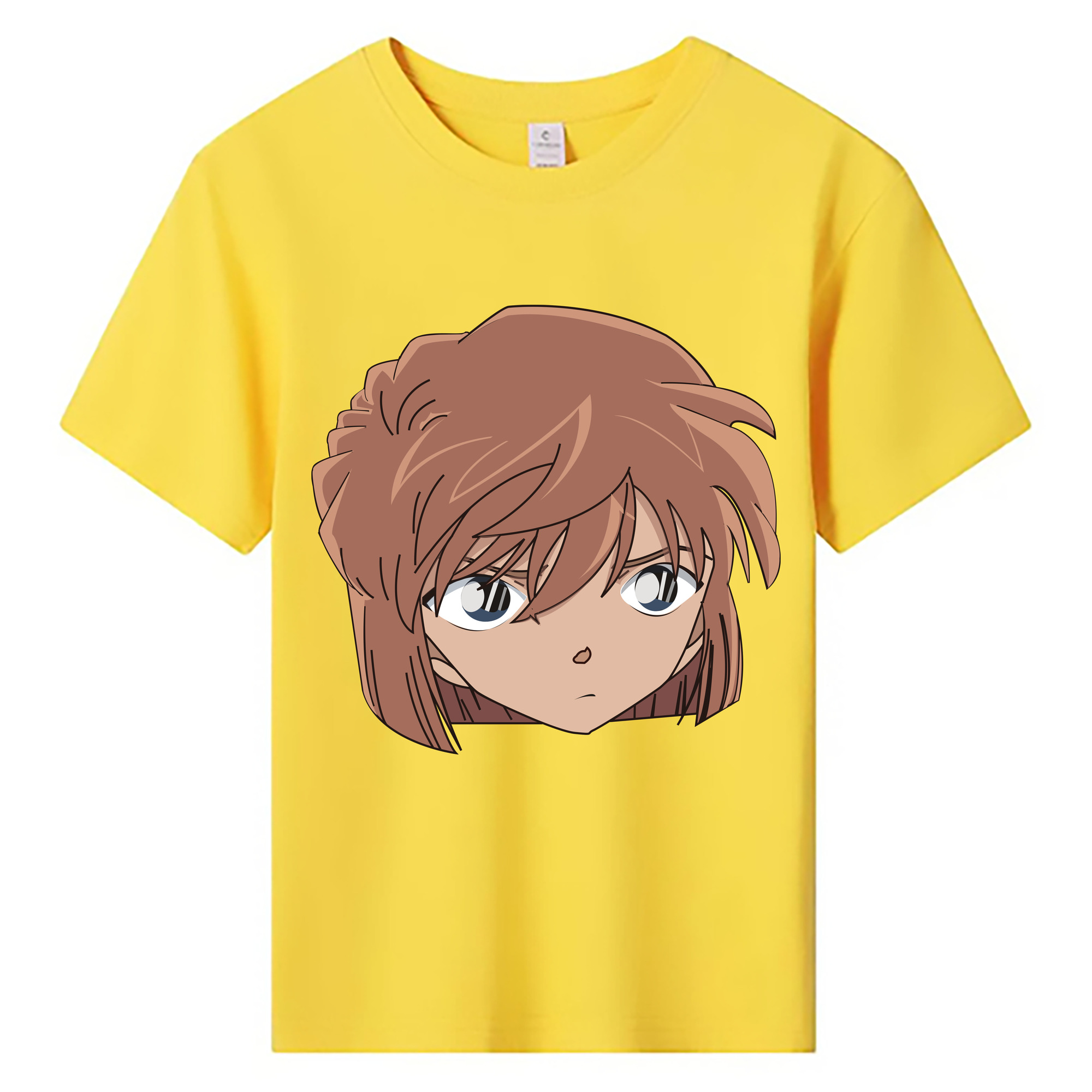 （画像用） 名探偵コナン 灰原 哀 はいばら あい Detective Conan Anita Hailey、Vi Graythorn Haibara Ai 綿100％キッズTシャツ（フロントプリント）