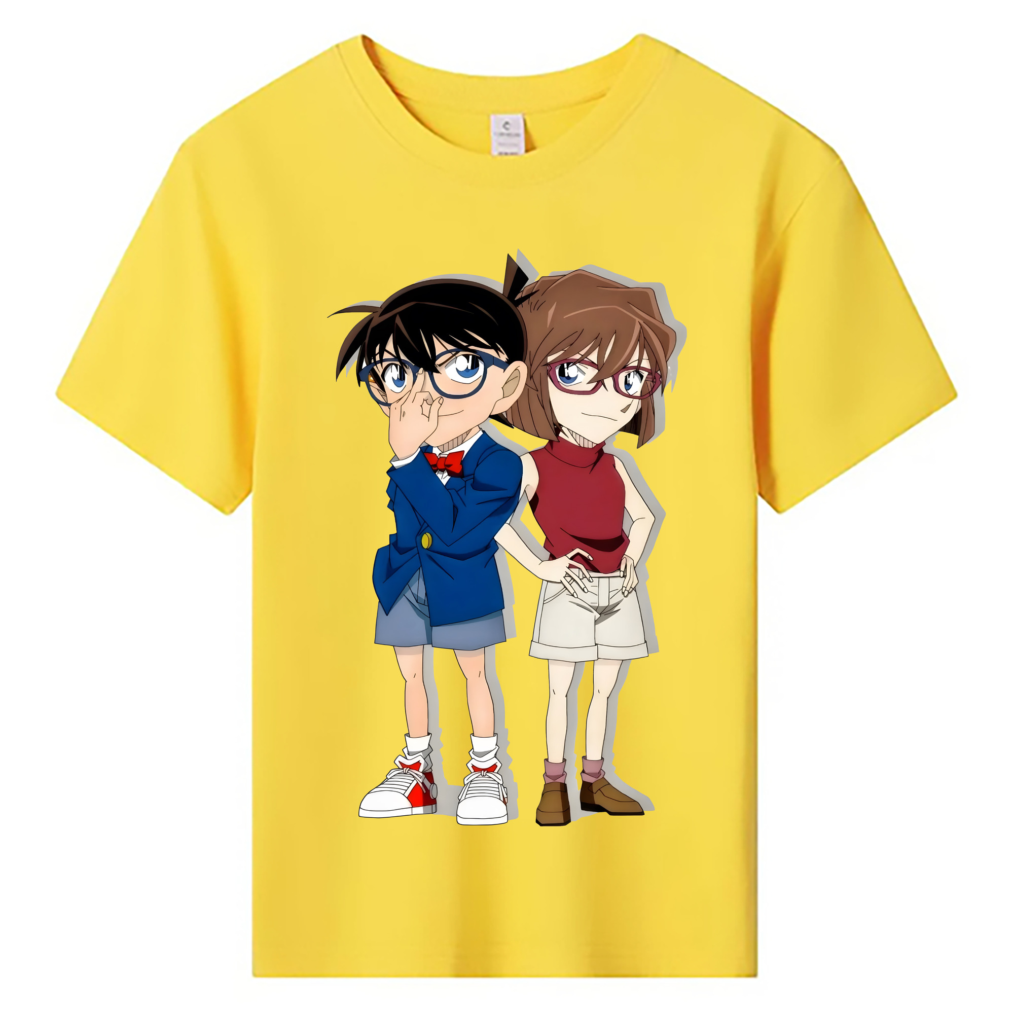 （画像用） 名探偵コナン 灰原 哀 はいばら あい Detective Conan Anita Hailey、Vi Graythorn Haibara Ai 綿100％キッズTシャツ（フロントプリント）