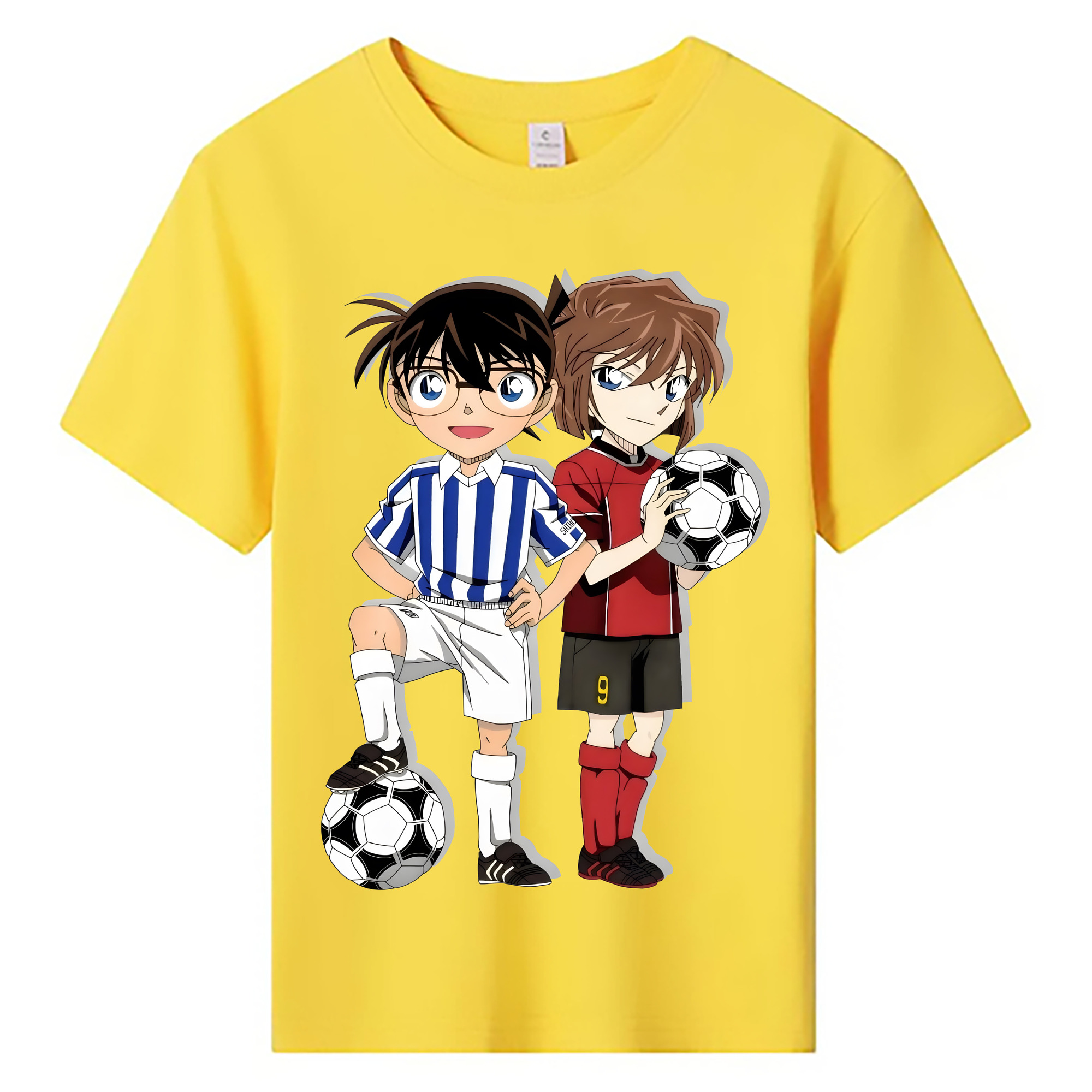 （画像用） 名探偵コナン 灰原 哀 はいばら あい Detective Conan Anita Hailey、Vi Graythorn Haibara Ai 綿100％キッズTシャツ（フロントプリント）