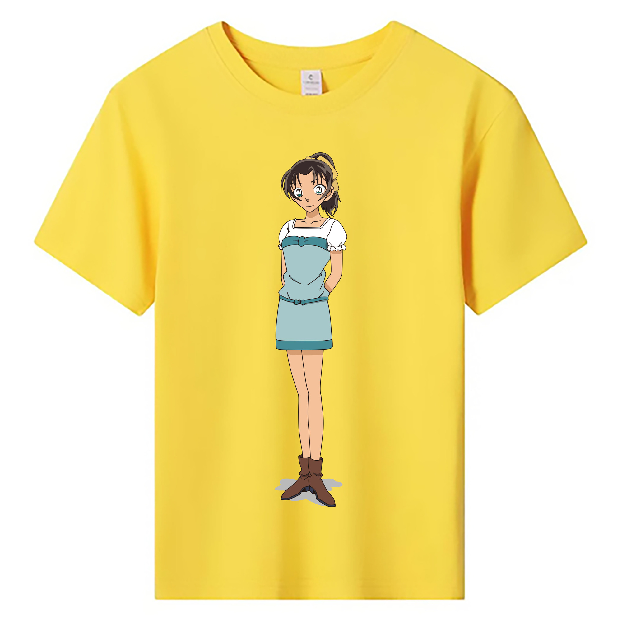 （画像用） 名探偵コナン Detective Conan 綿100％キッズTシャツ（フロントプリント）