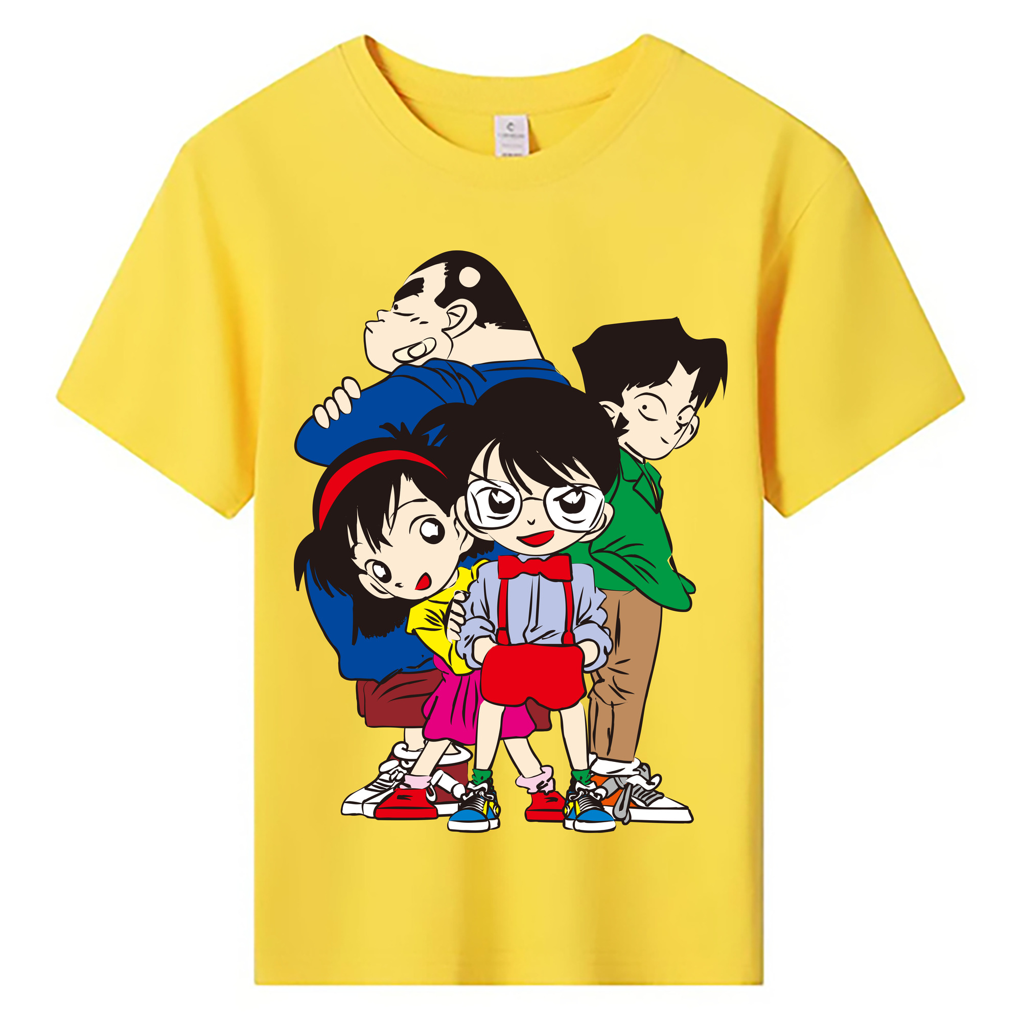 （画像用） 名探偵コナン Detective Conan 綿100％キッズTシャツ（フロントプリント）