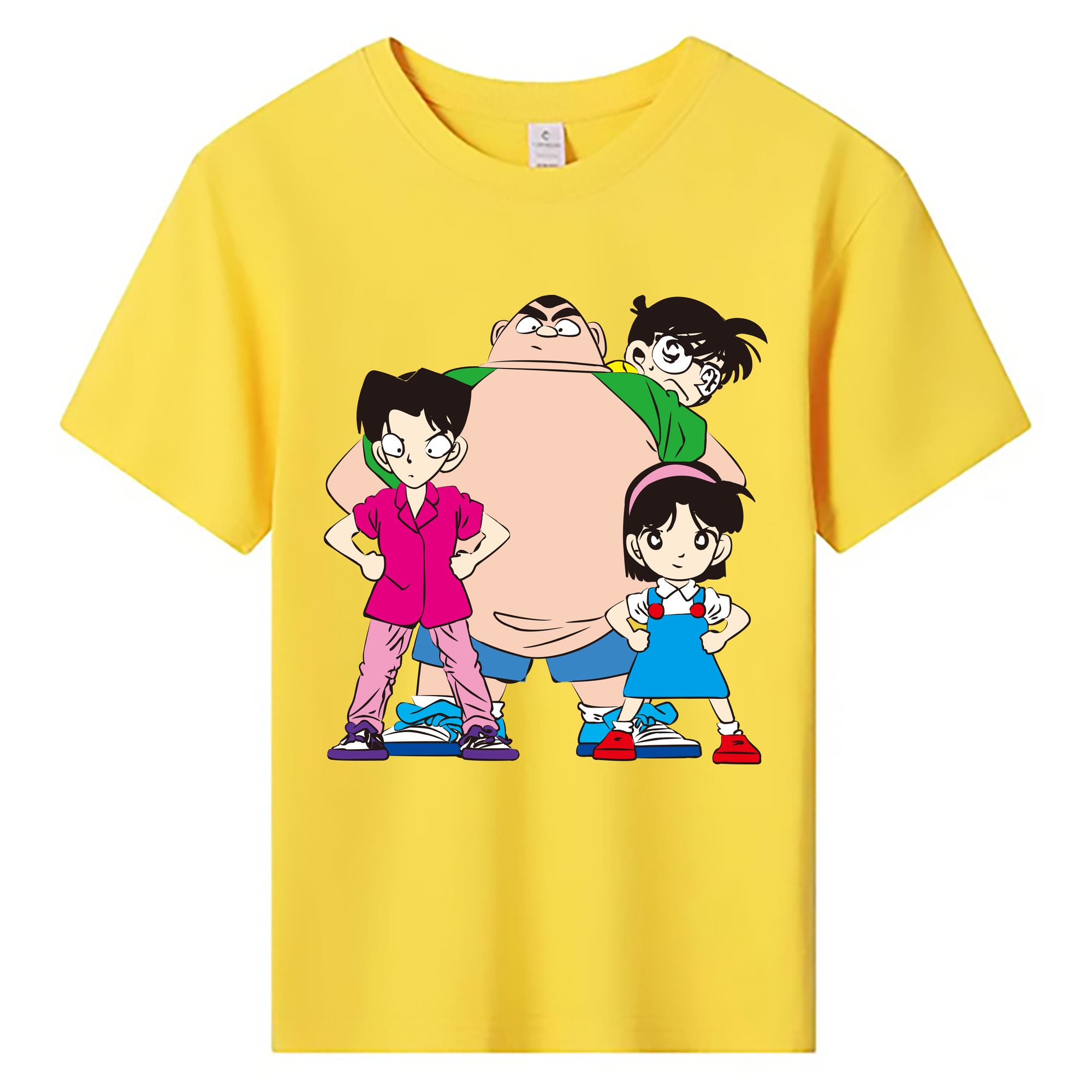 （画像用） 名探偵コナン Detective Conan 綿100％キッズTシャツ（フロントプリント）