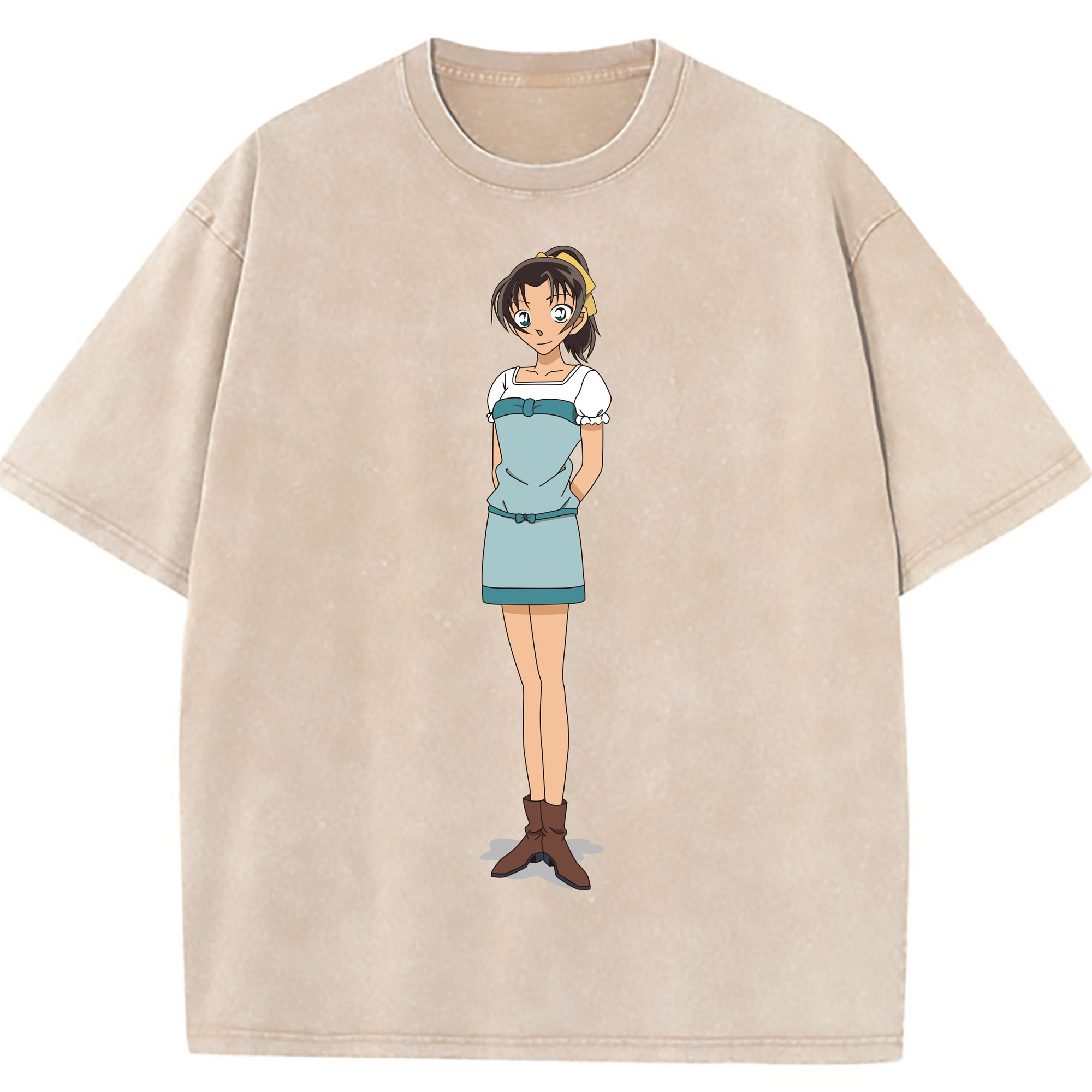 （画像用） 名探偵コナン Detective Conan 綿100% ヴィンテージ風 半袖Tシャツ（フロントプリント）