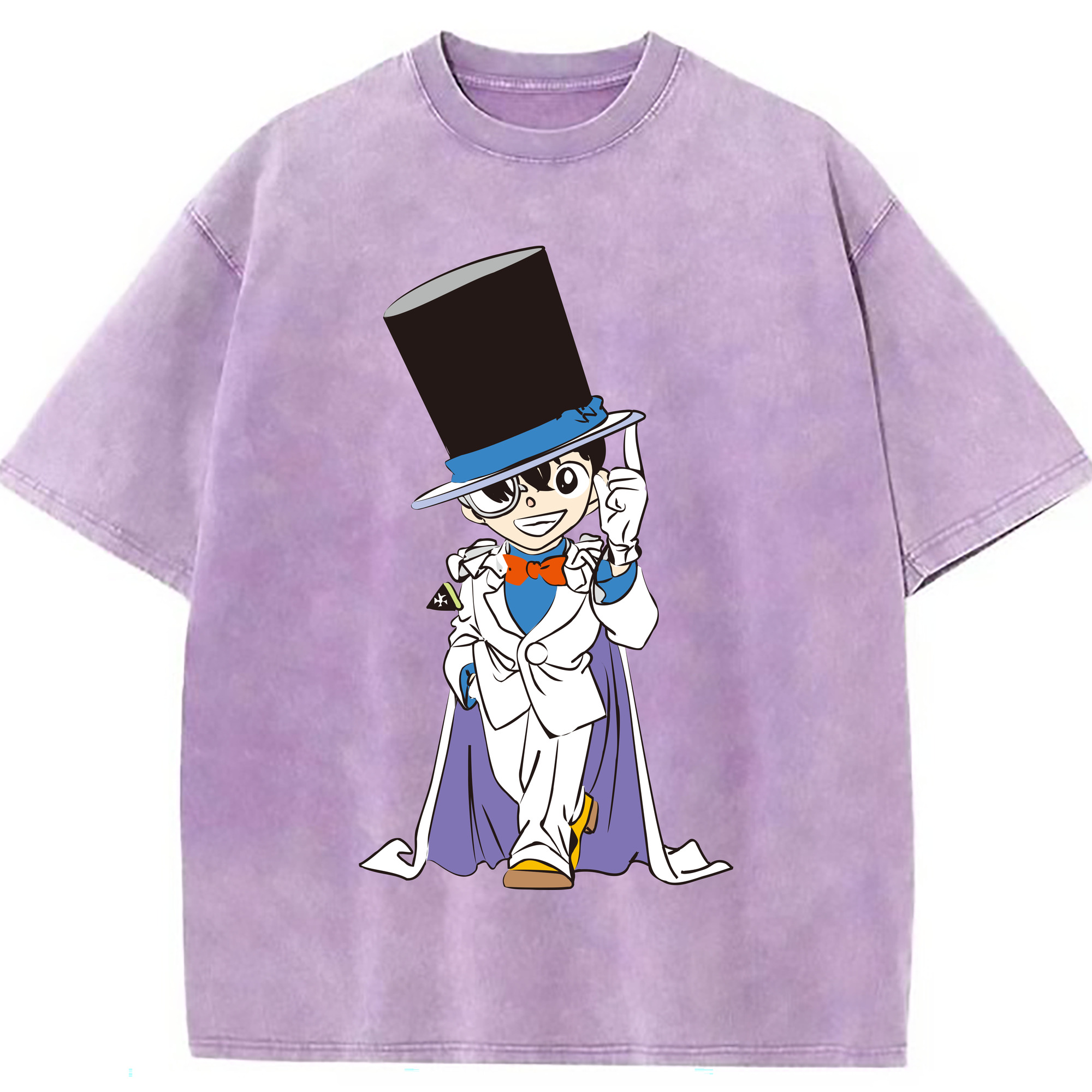 （画像用） 名探偵コナン 江戸川 コナン Detective Conan Conan Edogawa 綿100% ヴィンテージ風 半袖Tシャツ（フロントプリント）