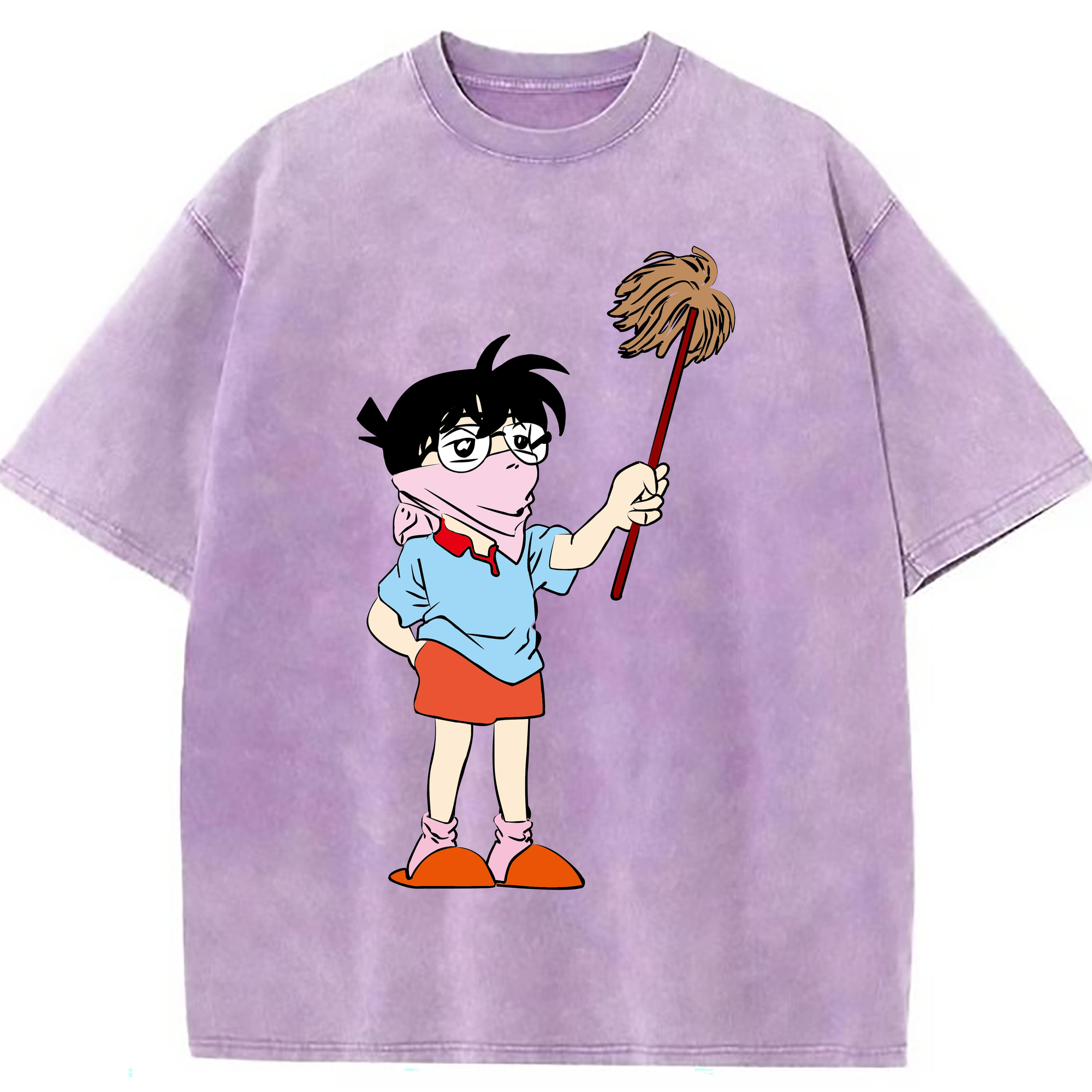 （画像用） 名探偵コナン 江戸川 コナン Detective Conan Conan Edogawa 綿100% ヴィンテージ風 半袖Tシャツ（フロントプリント）