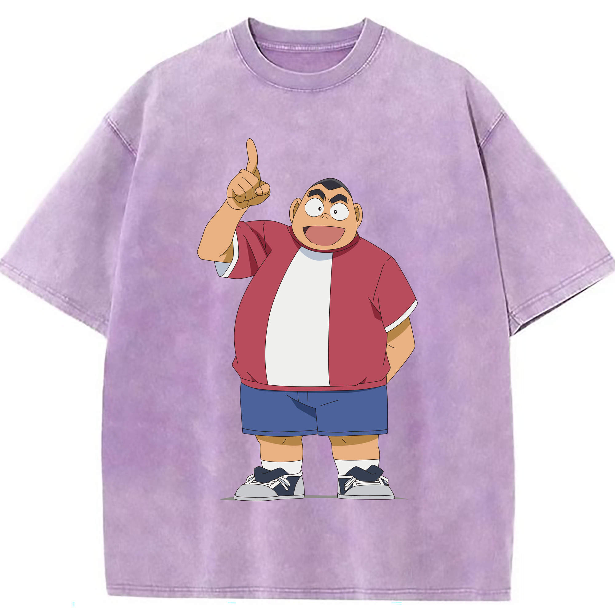 （画像用） 名探偵コナン 小嶋 元太 こじま げんた Detective Conan Kojima Genta 綿100% ヴィンテージ風 半袖Tシャツ（フロントプリント）