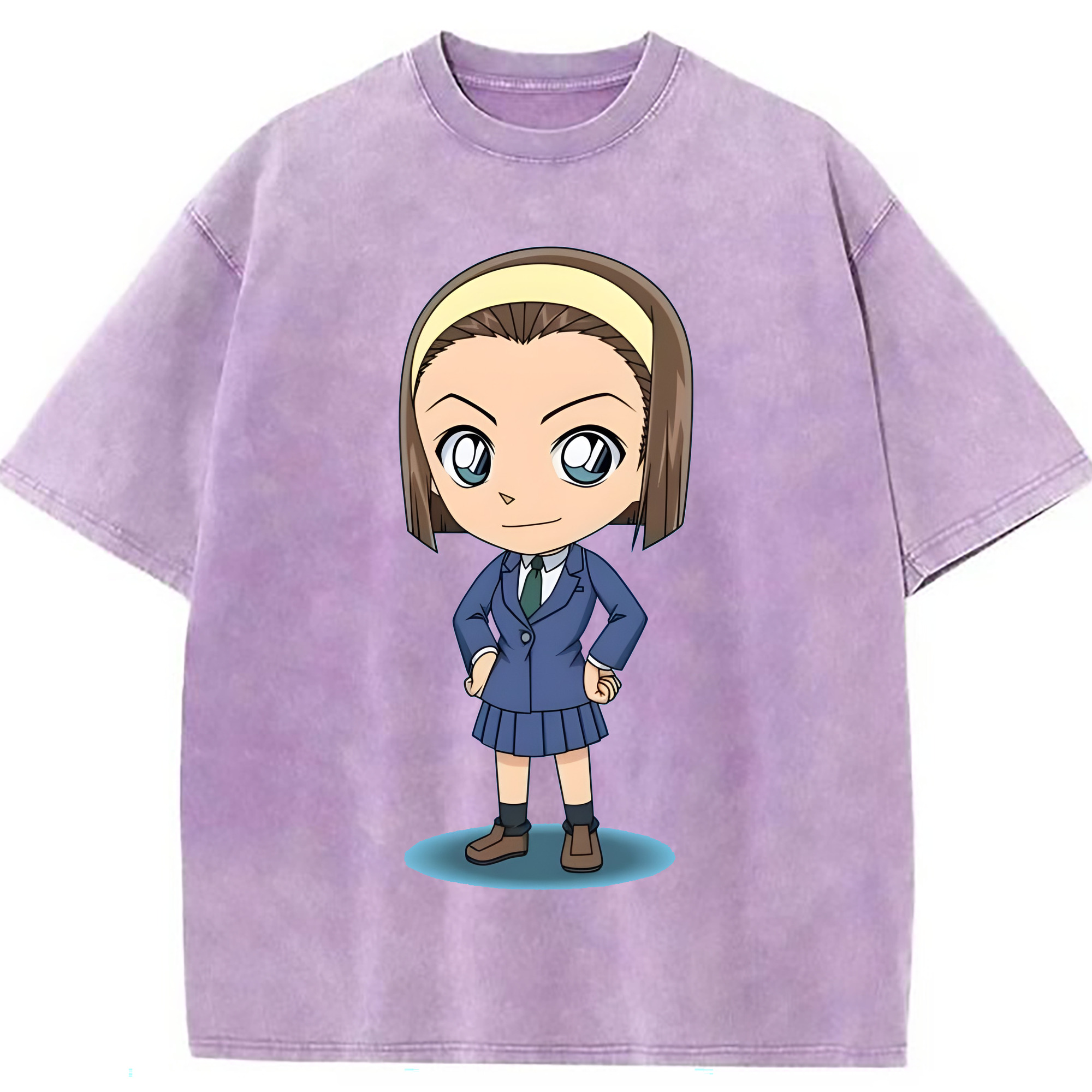 （画像用） 名探偵コナン 吉田 歩美 よしだ あゆみ Detective Conan my Yeager 綿100% ヴィンテージ風 半袖Tシャツ（フロントプリント）