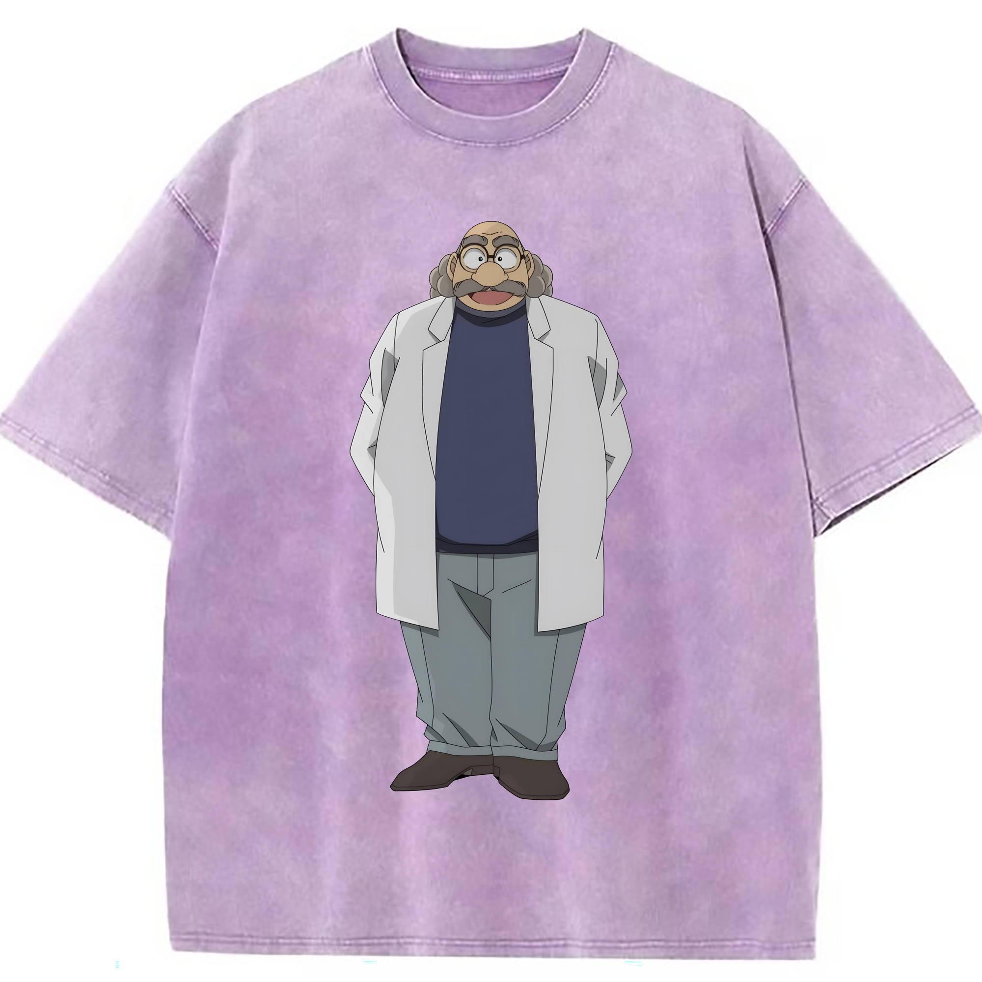 （画像用） 名探偵コナン あがさ ひろし Detective Conan Agasa Hiroshi 綿100% ヴィンテージ風 半袖Tシャツ（フロントプリント）