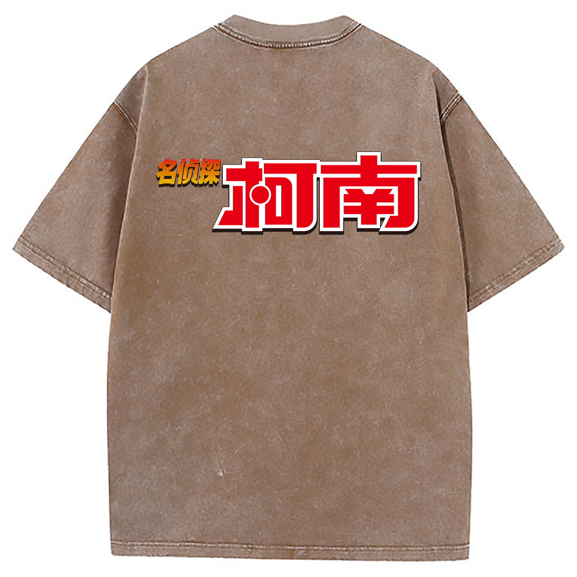 （画像用） 名探偵コナン Detective Conan 綿100% ヴィンテージ風 半袖Tシャツ（背面プリント）