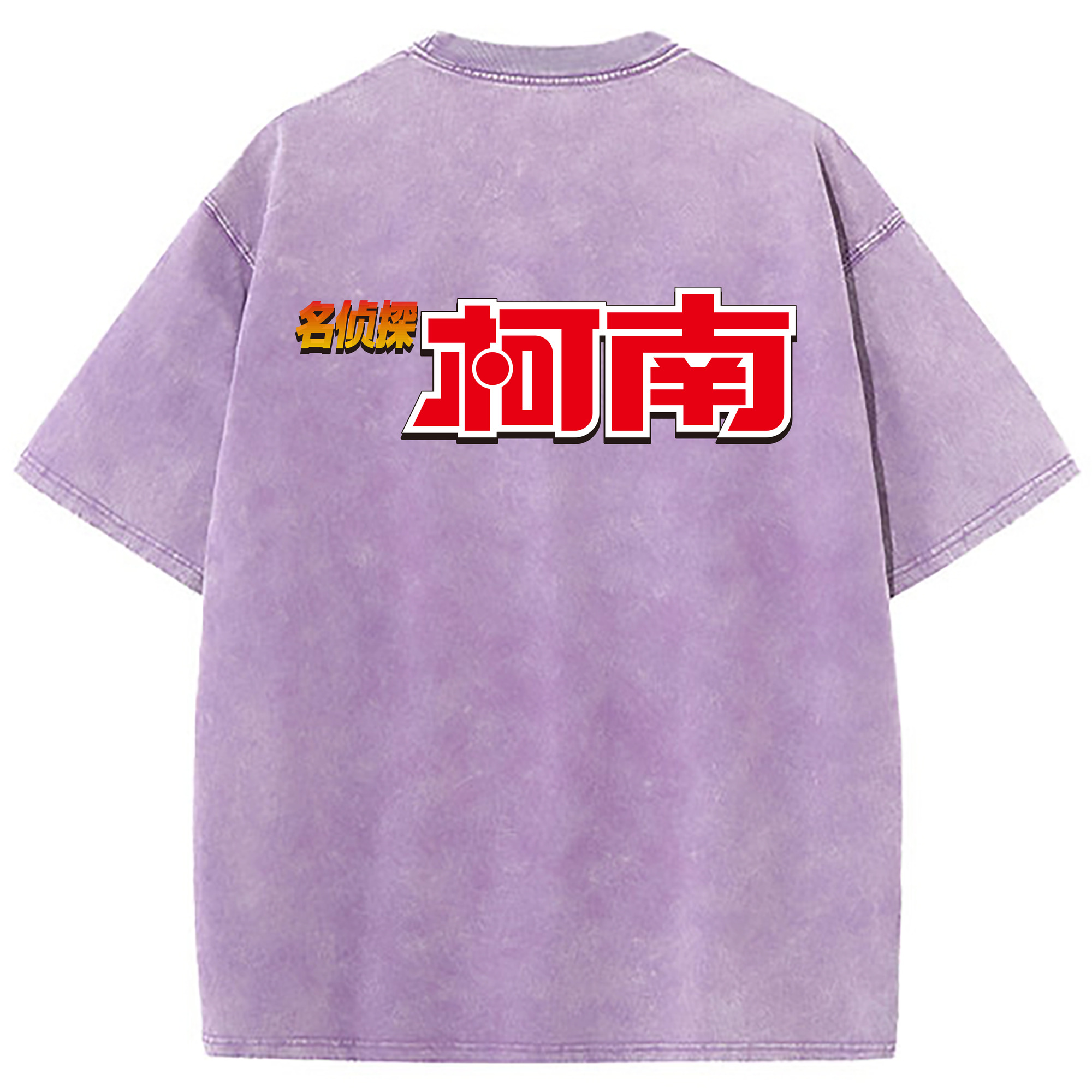 （画像用） 名探偵コナン Detective Conan 綿100% ヴィンテージ風 半袖Tシャツ（背面プリント）