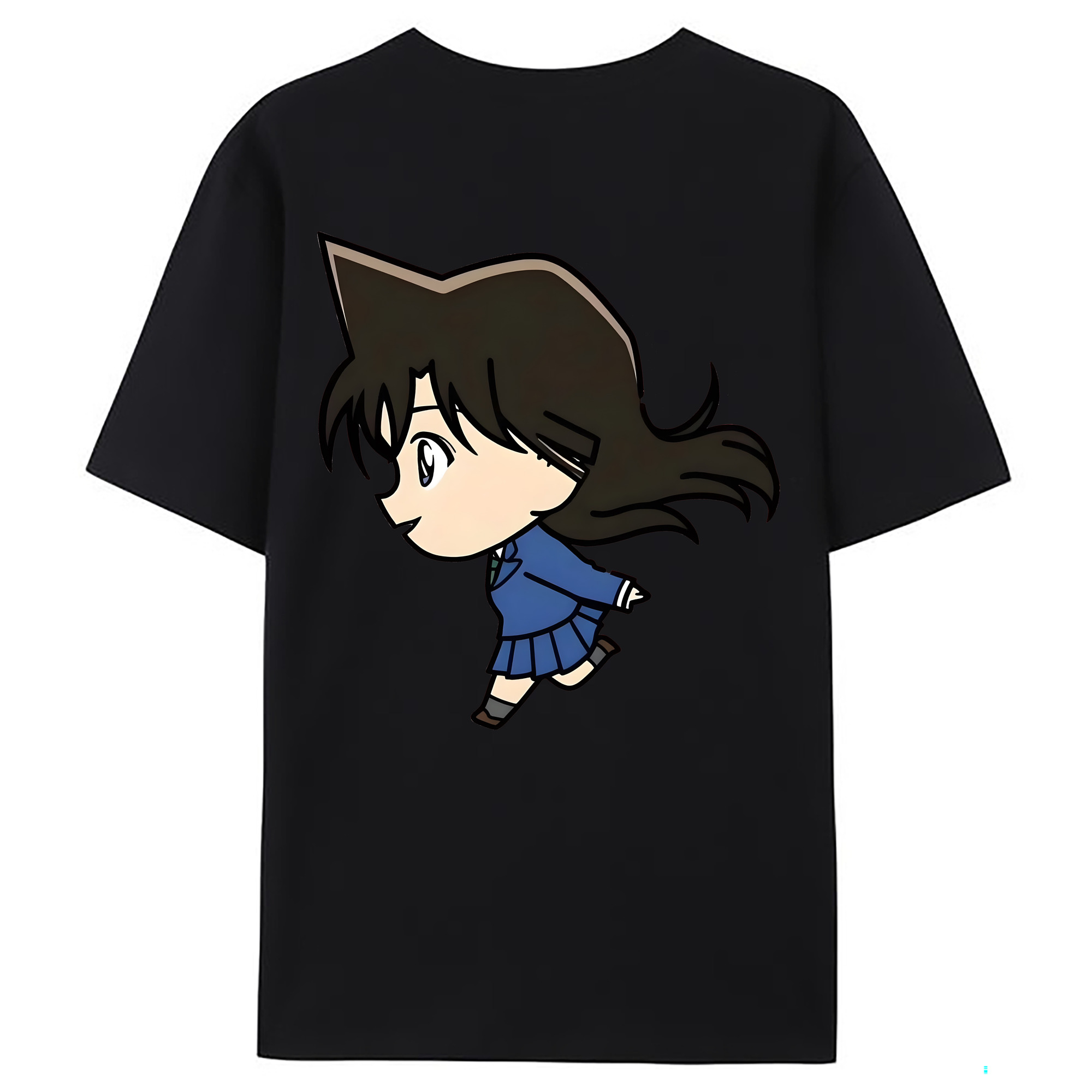 （画像用） 名探偵コナン 毛利 蘭 もうり らん、モーリ ラン Detective Conan Rachel Moore 綿100％ メンズ半袖Tシャツ（バックプリント） 通気性